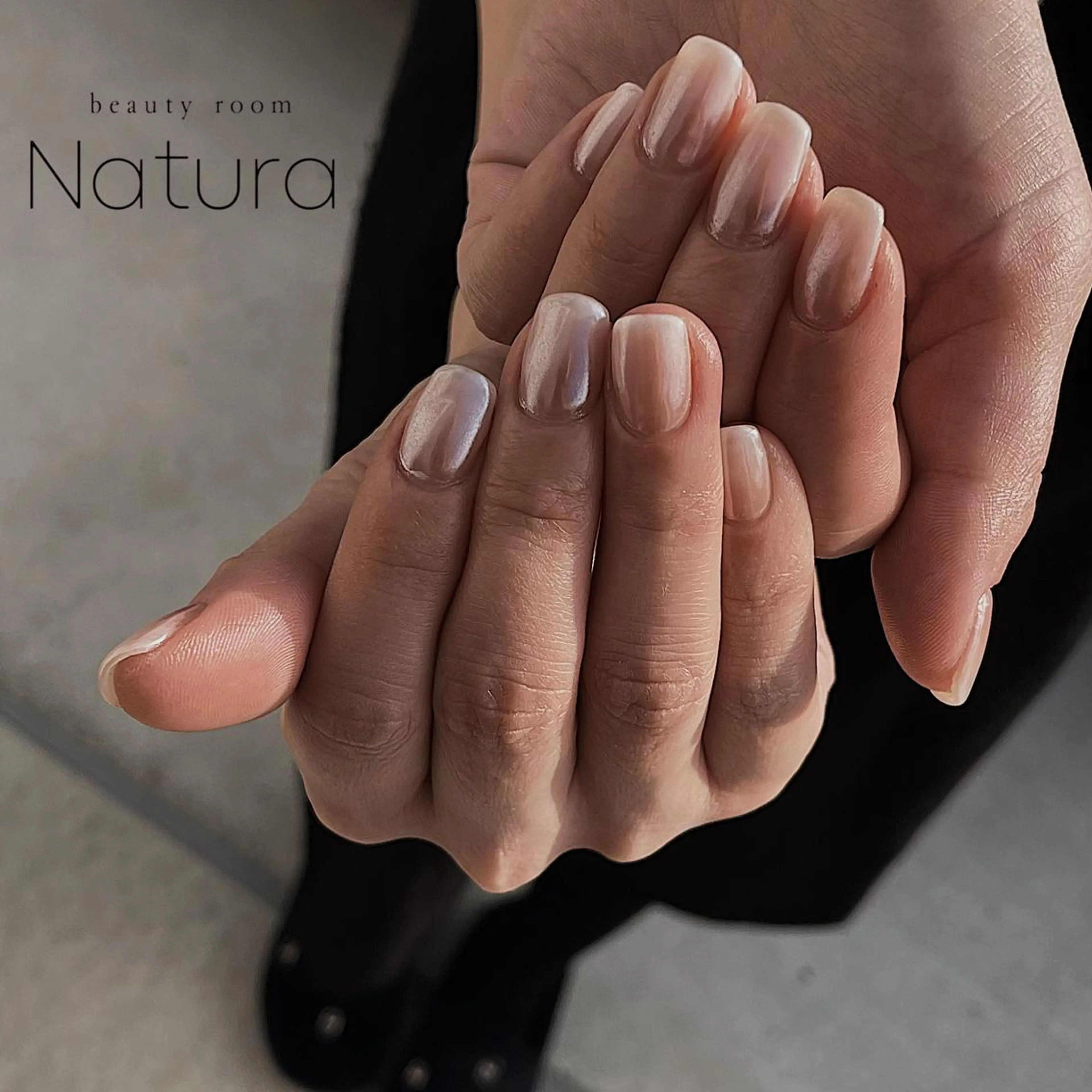 ネイル マツエク・マツパ アイブロウ オーロラネイル ハンドネイル beautyroom Naturaのネイルデザイン