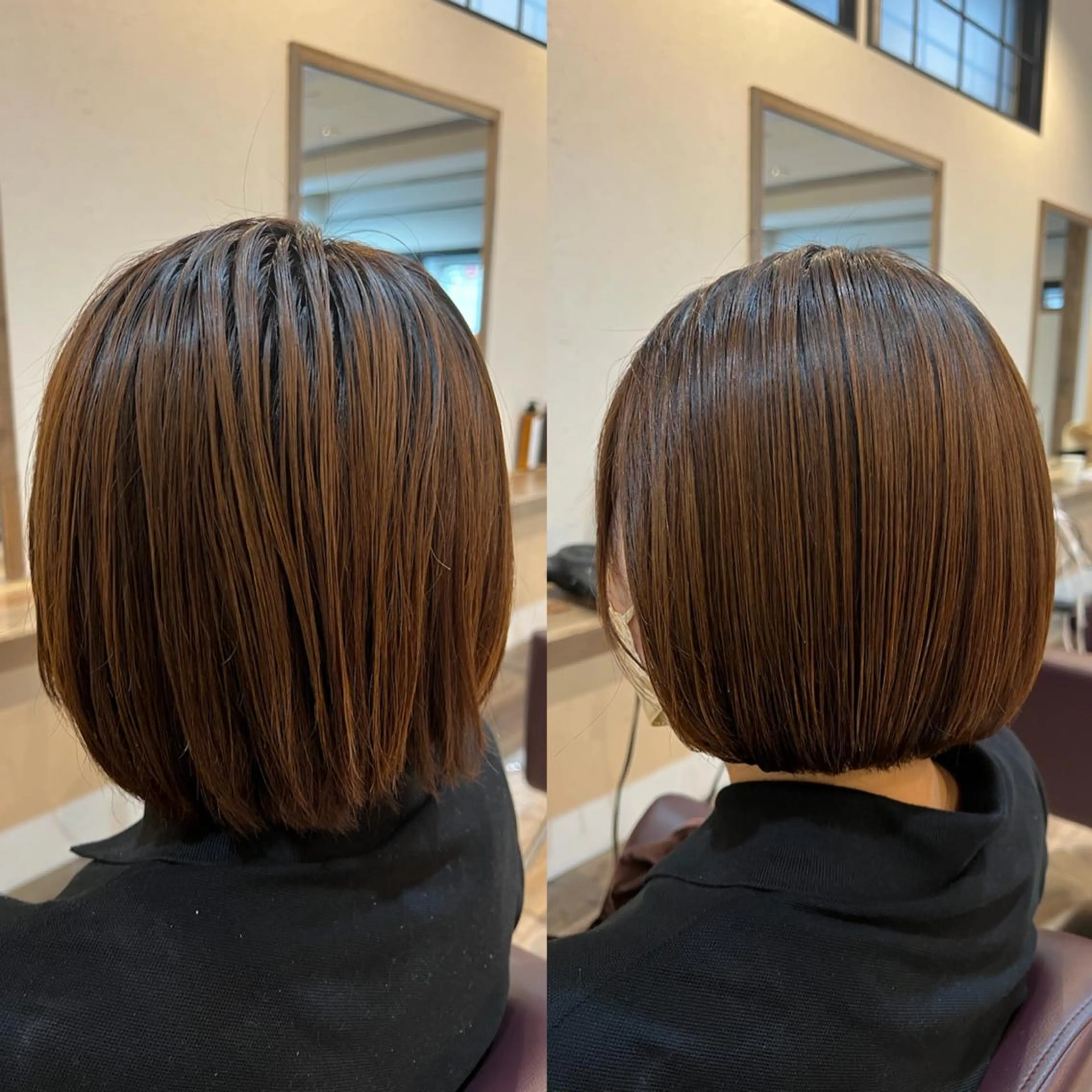 ショート ボブ レイヤーカット カット 工藤 梨花のヘアスタイル