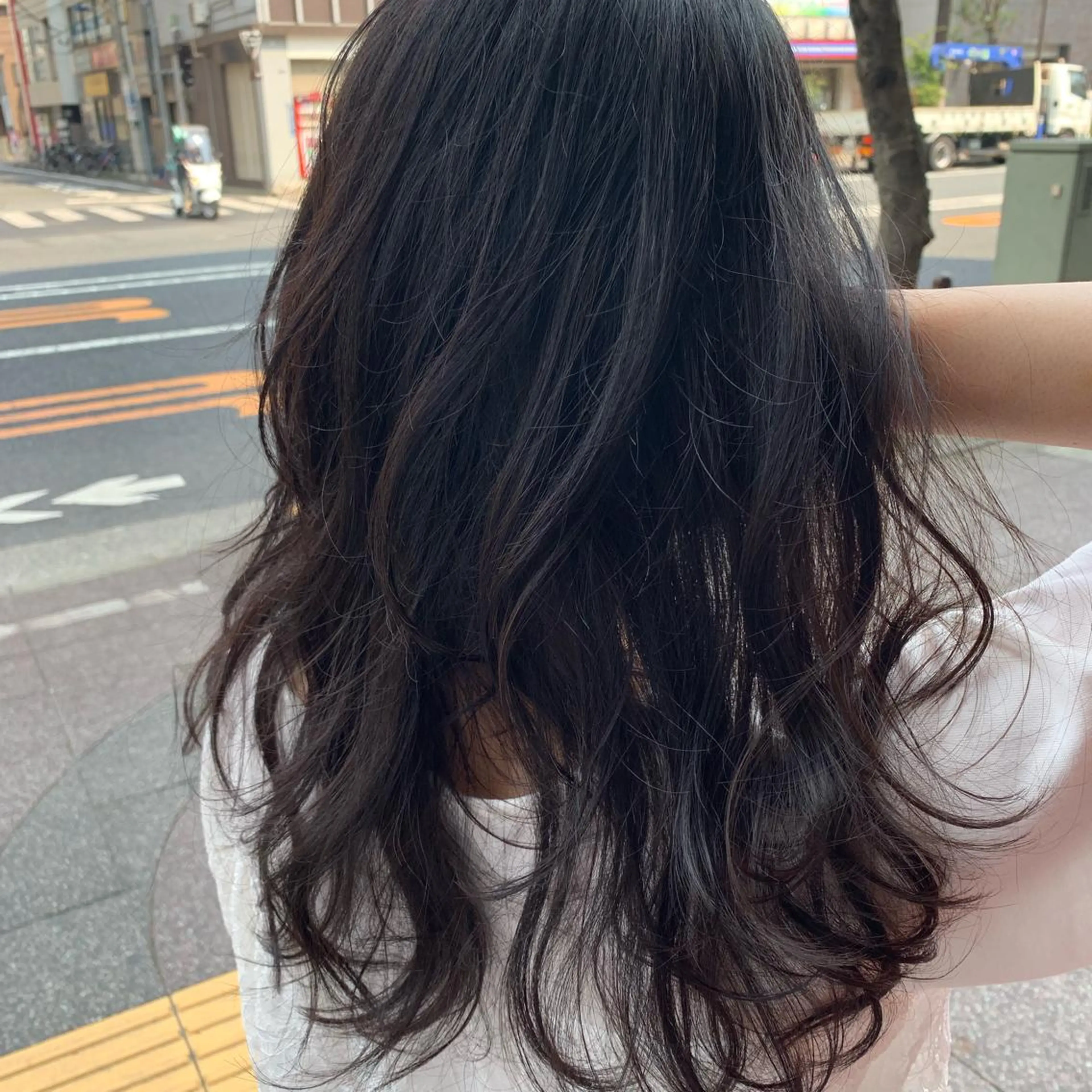 ロング カラー パーマ キッズ ネイル マツエク・マツパ 🟤TAP🟤 木曳野　金沢店のヘアスタイル