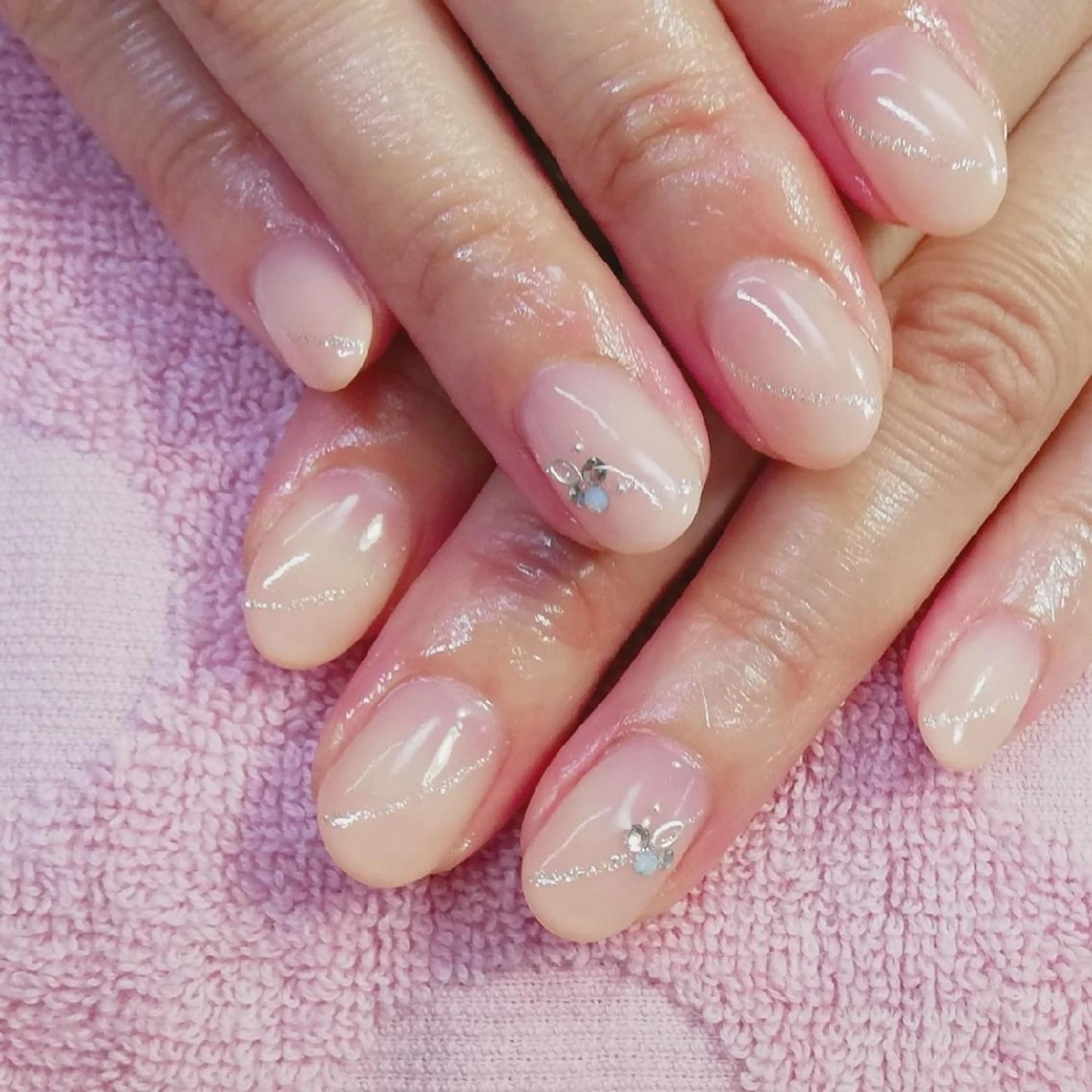 ネイル ラメ(グリッター) ハンドネイル ネイルサロンほっこり kanaのネイルデザイン