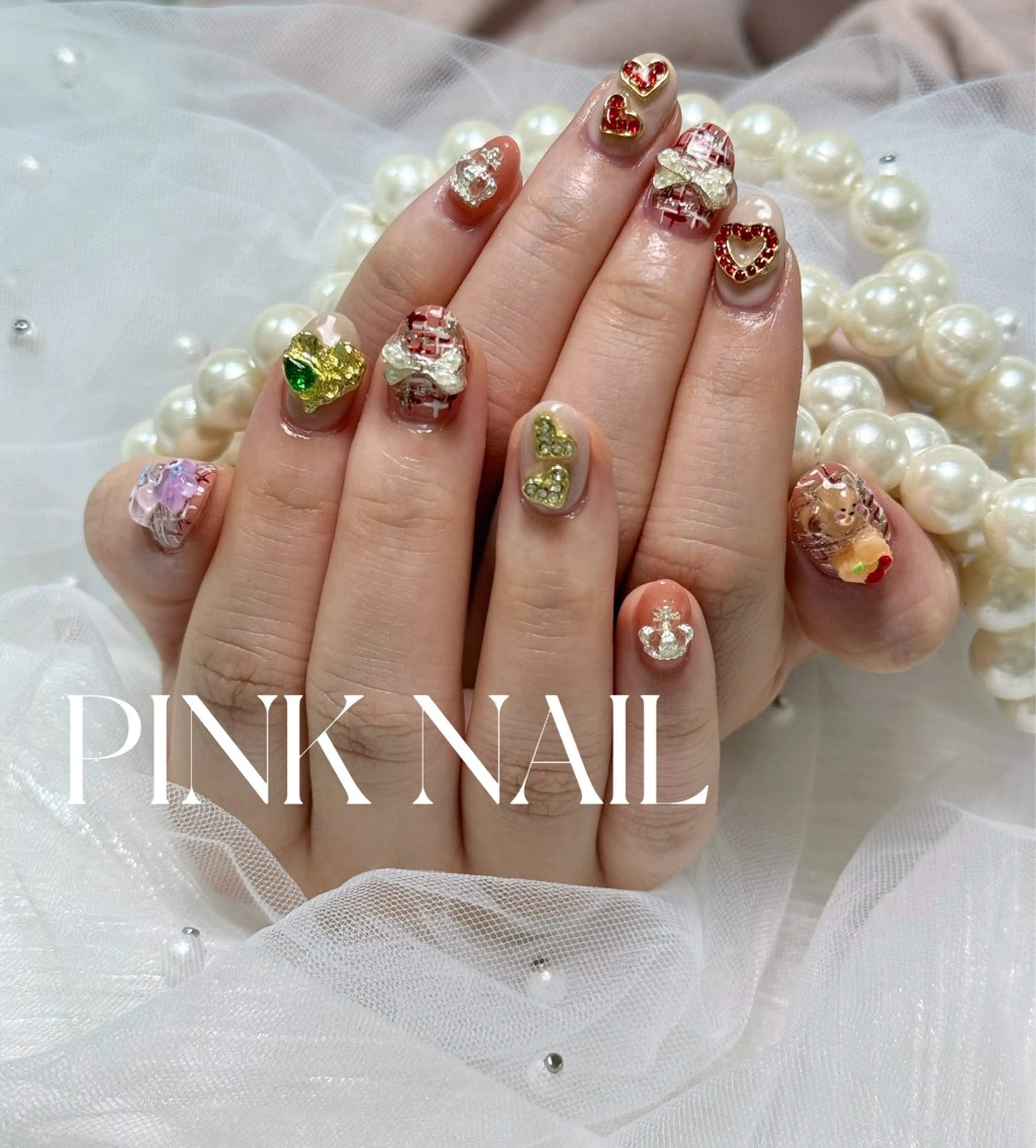 ネイル ハンドネイル pink nailのその他イメージ