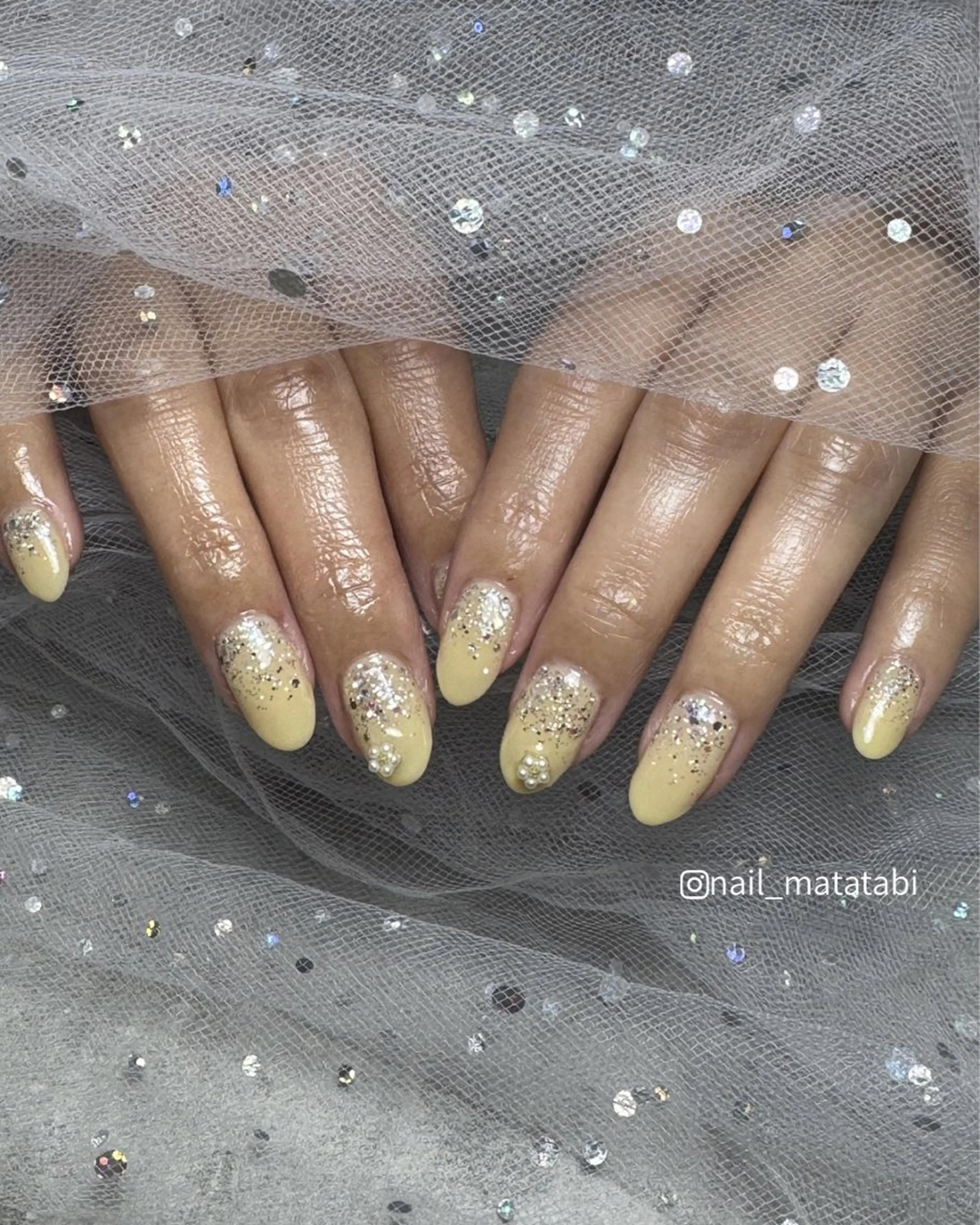 ネイル 黄色 MATATABI. kumiのネイルデザイン