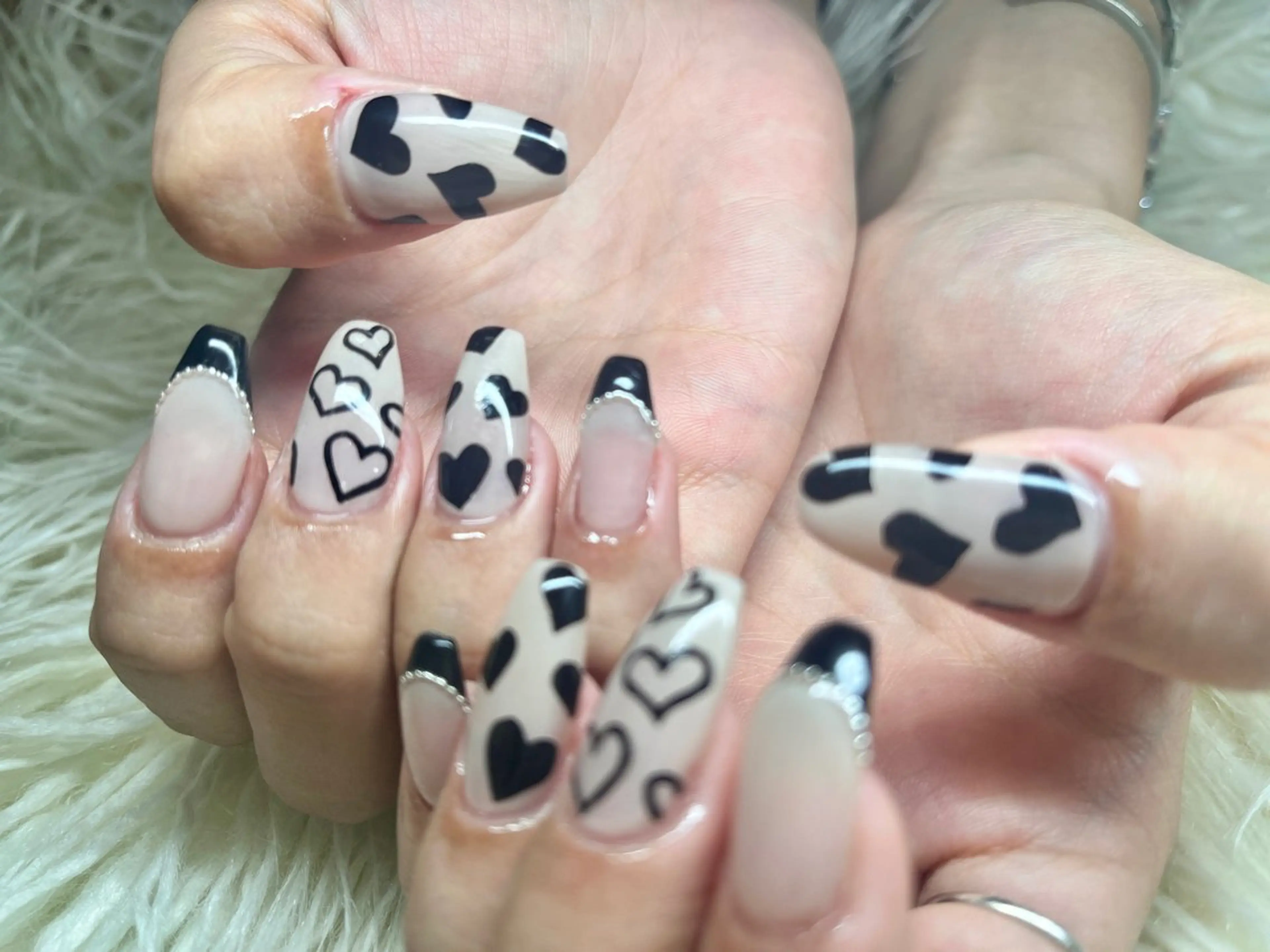 ネイル ハート ハンドネイル フットネイル Nail salon LuaRのネイルデザイン