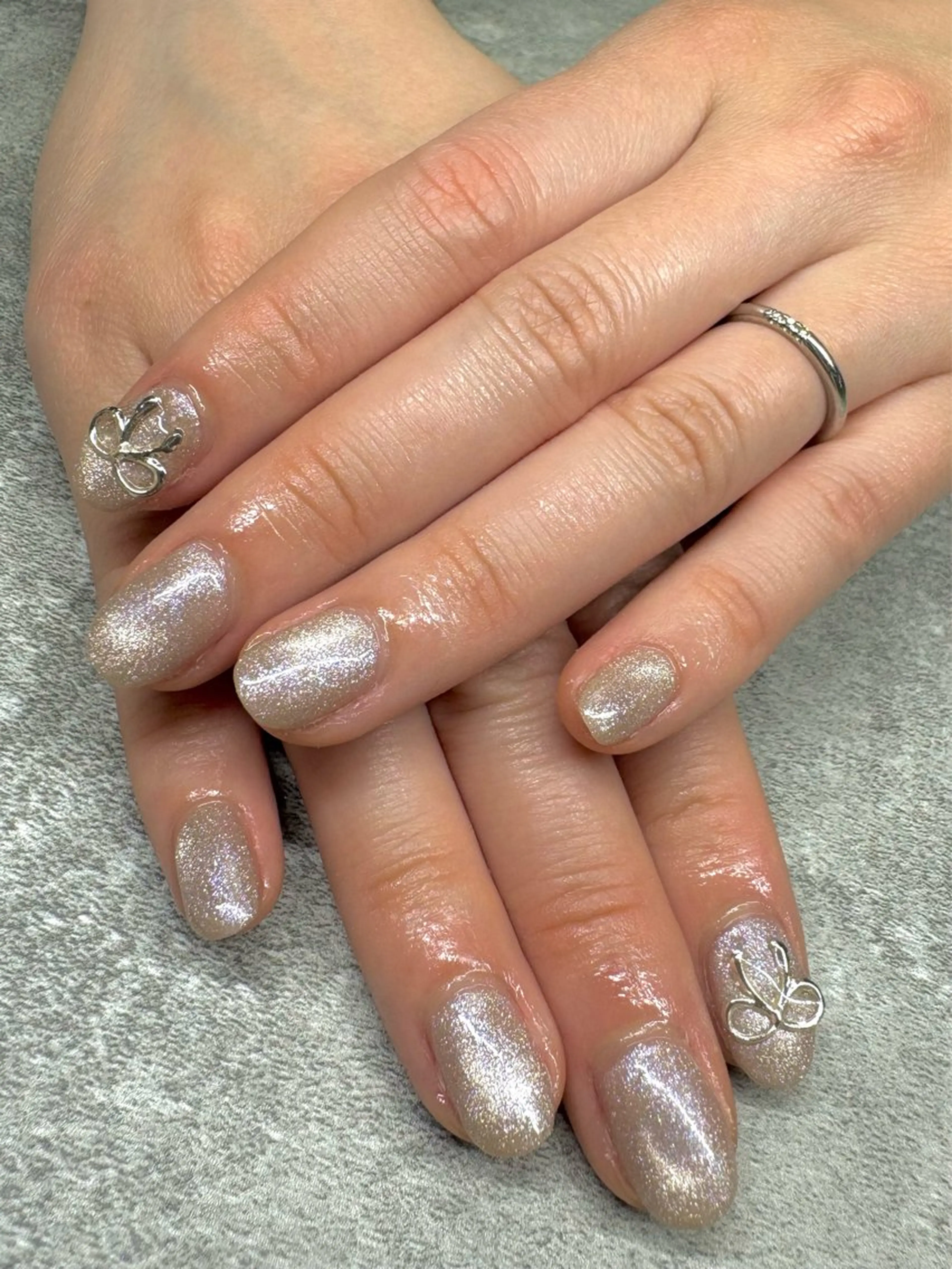 ネイル オーロラネイル ボルドー クリアネイル フラッシュネイル フットネイル ハンドネイル パラジェルフィルイン マグネット/倉持のネイルデザイン