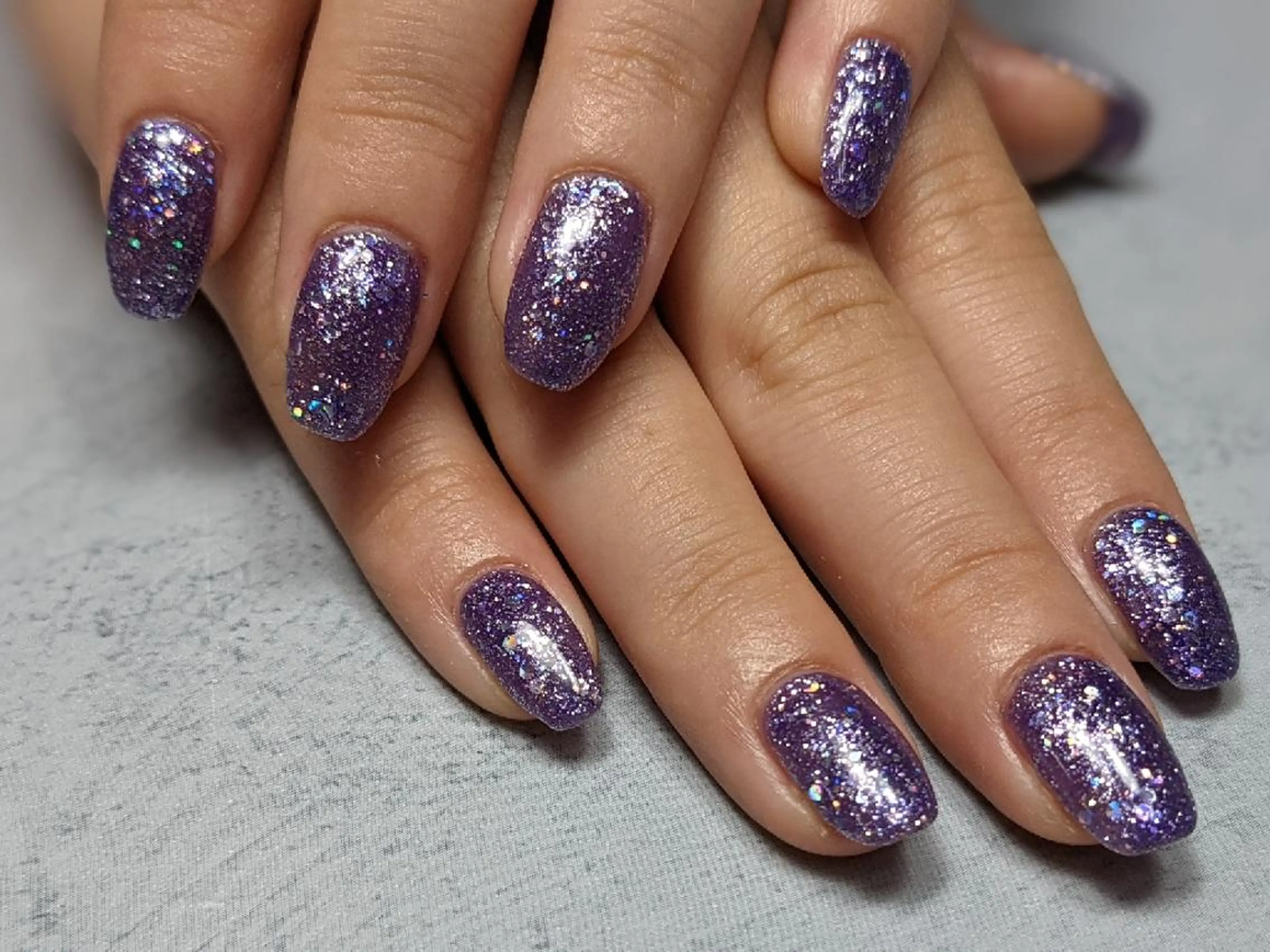 ネイル ラメ(グリッター) ワンカラーネイル ハンドネイル Nail SIRANGANAのネイルデザイン