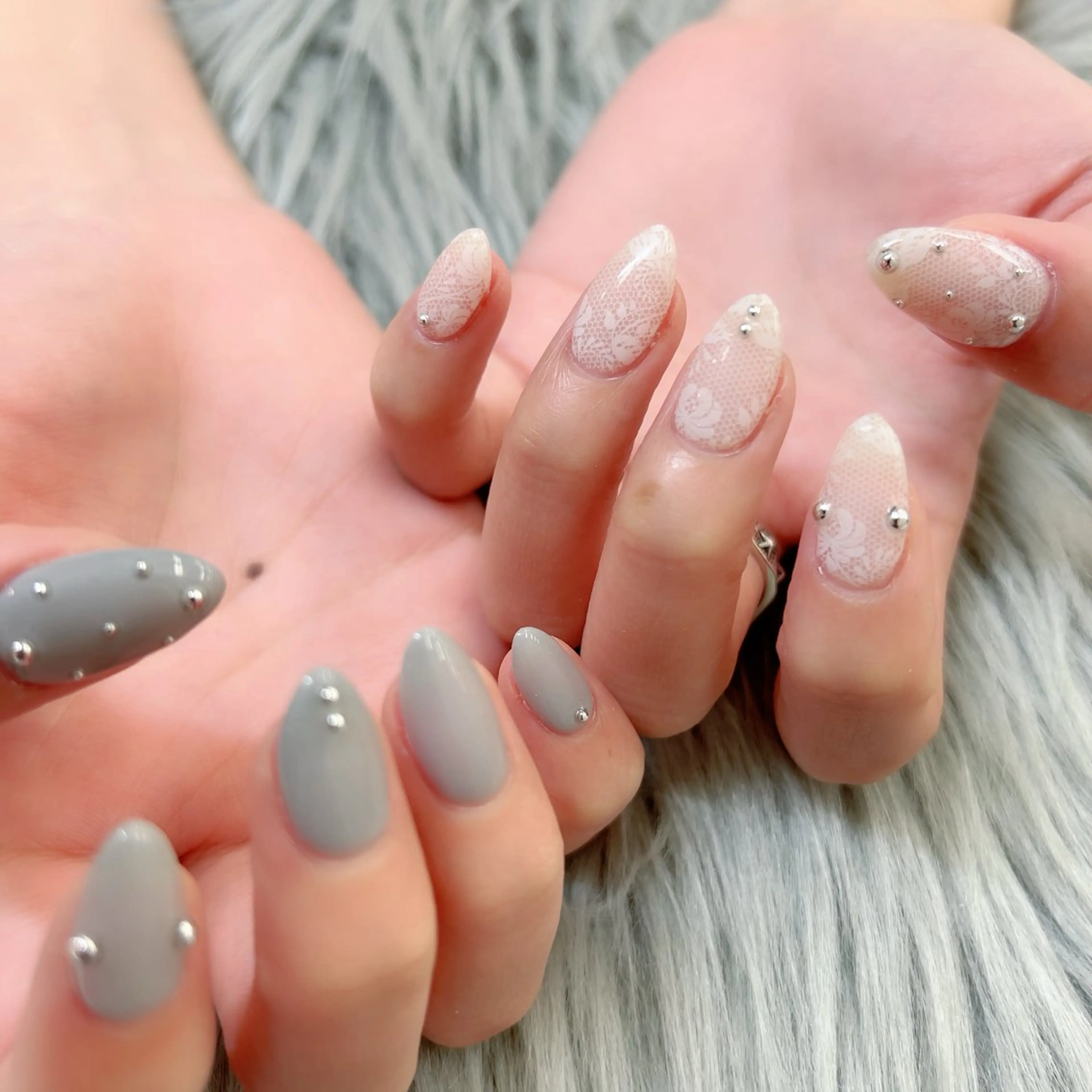 ネイル レース ハンドネイル Bianca立川店 saitoのネイルデザイン