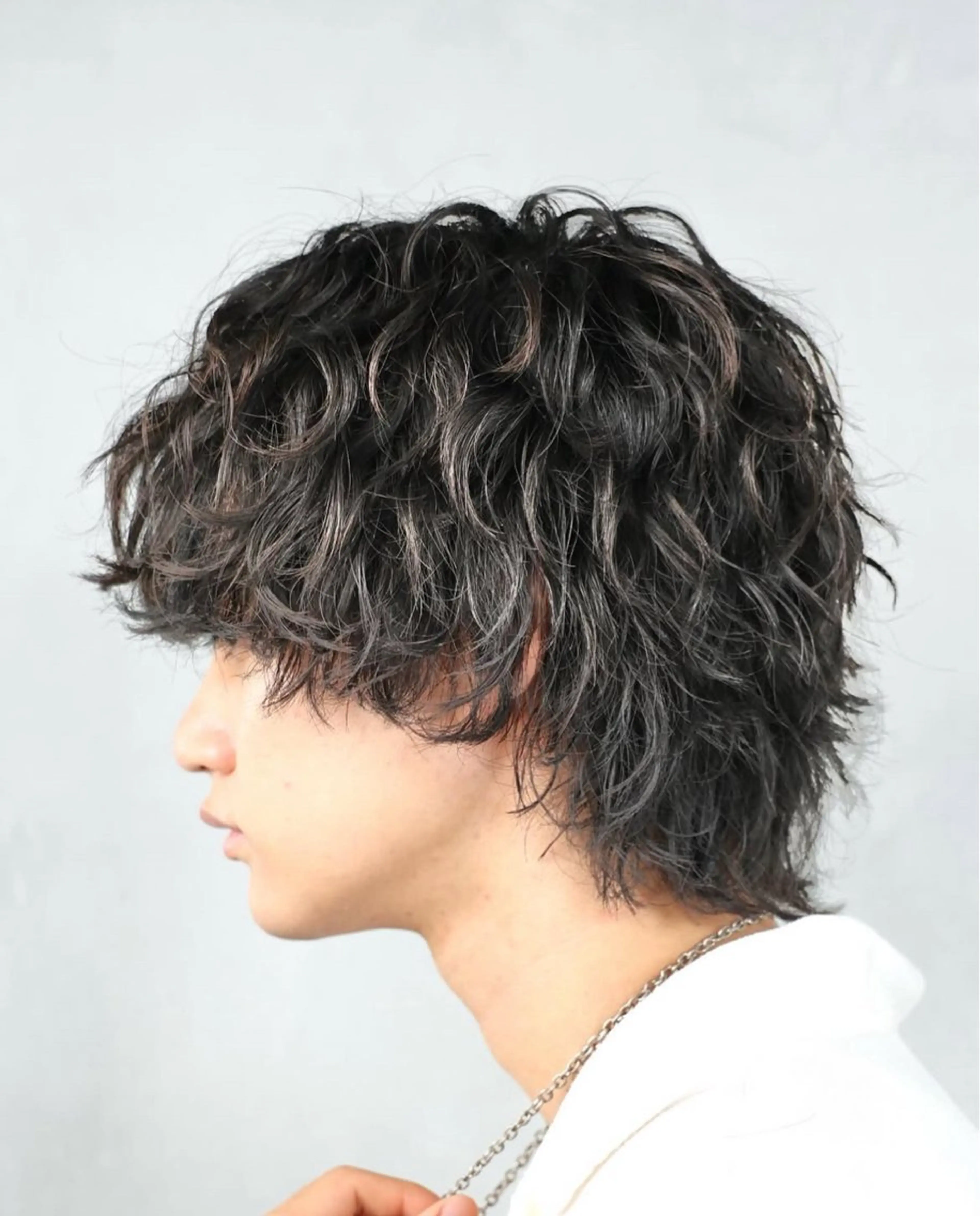 ミディアム パーマ メンズ fifth 阿部楓のヘアスタイル