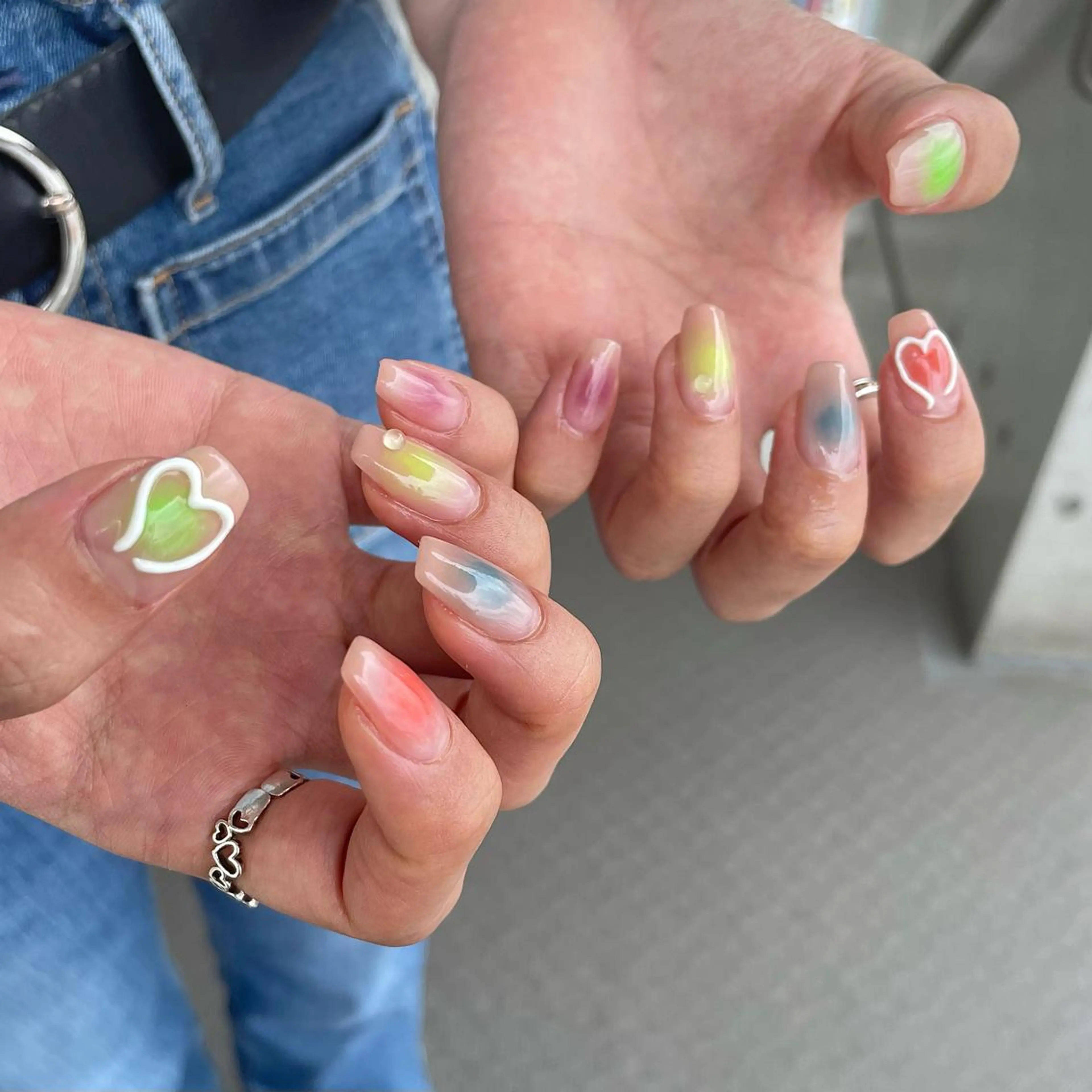 ネイル ハート twoo______ miyuのネイルデザイン