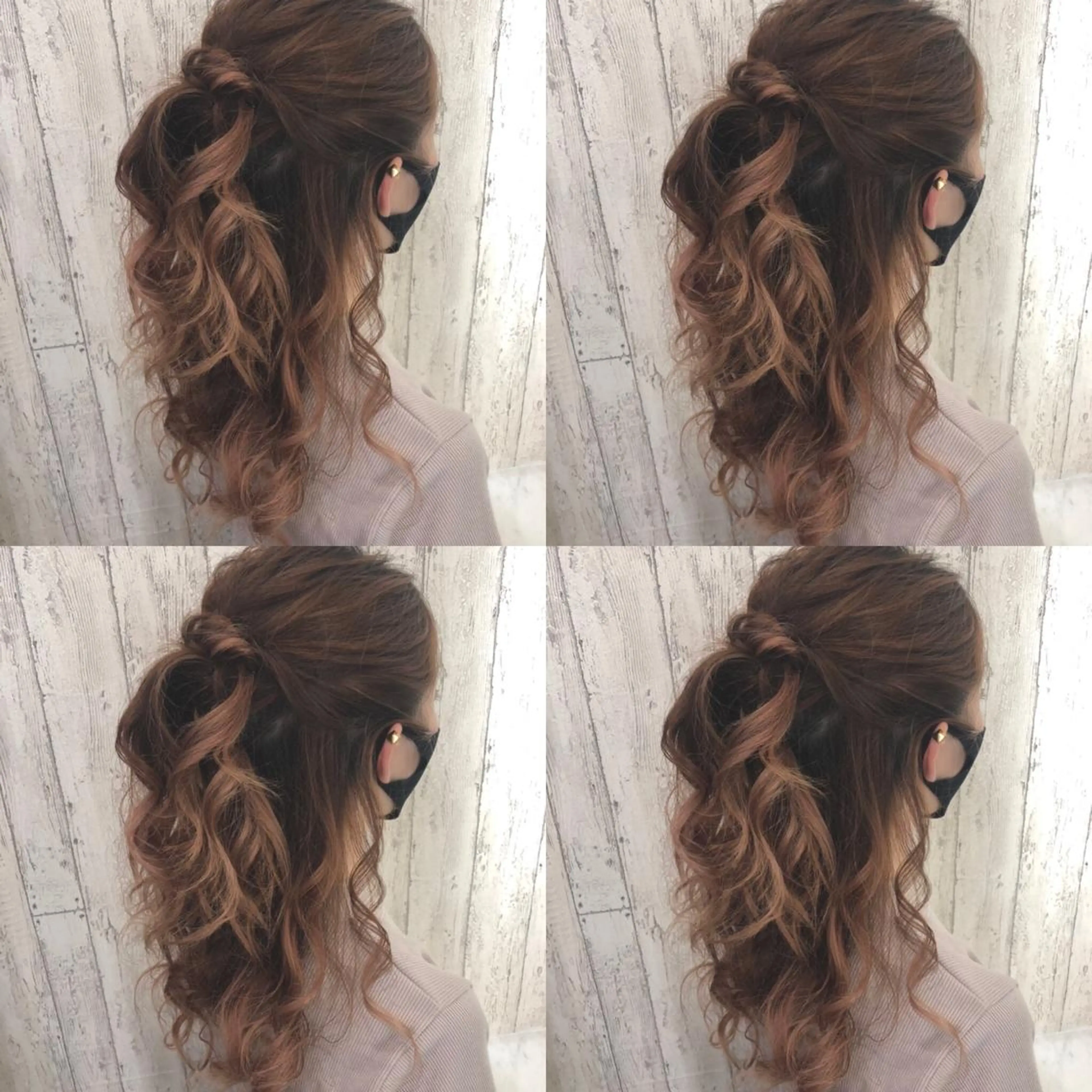 セミロング ヘアアレンジ ヘアセット 🌷MAYU 🌷のヘアスタイル
