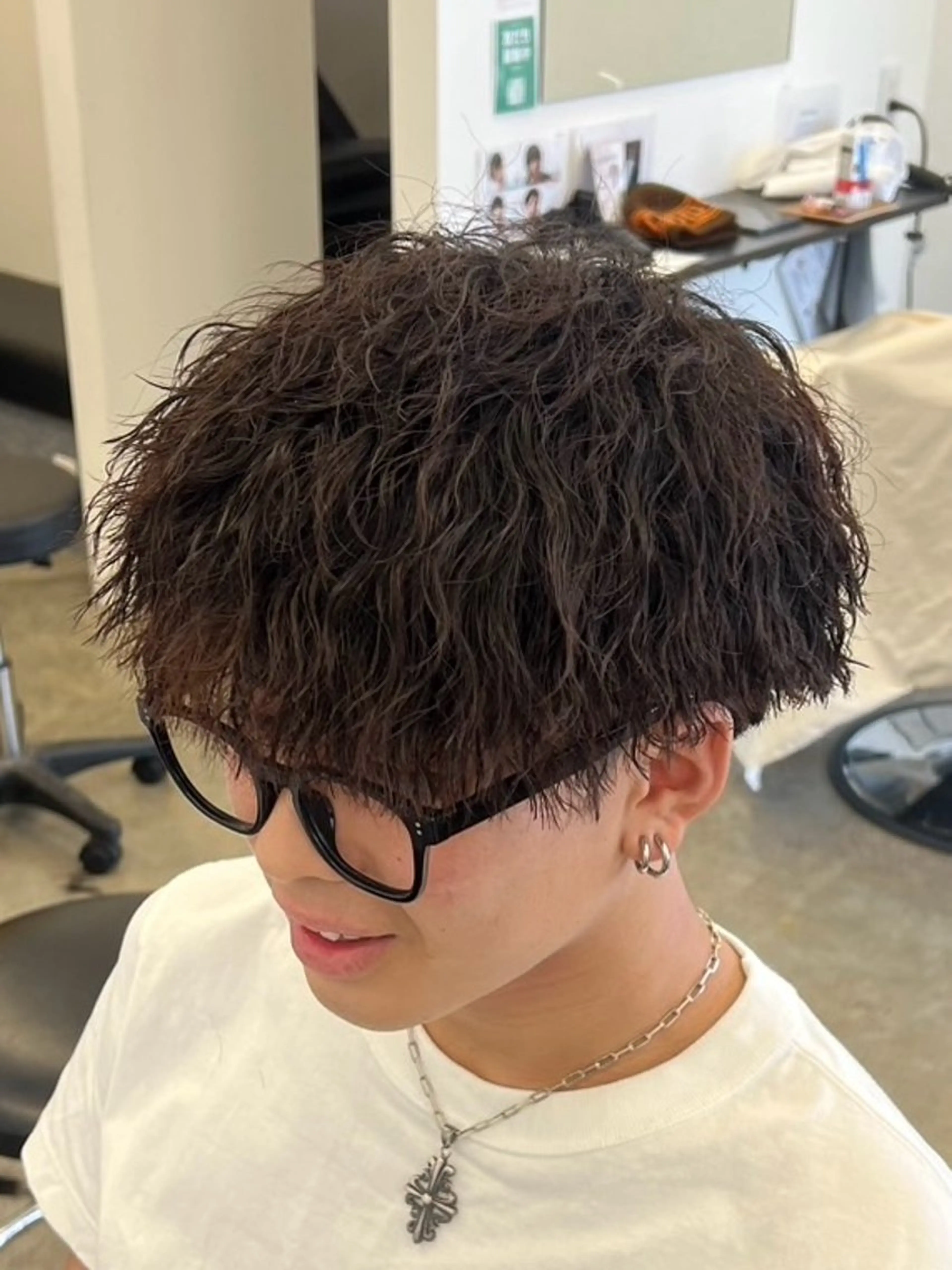ショート カラー パーマ メンズ メンズ特化🇰🇷 スズキシュンタのヘアスタイル