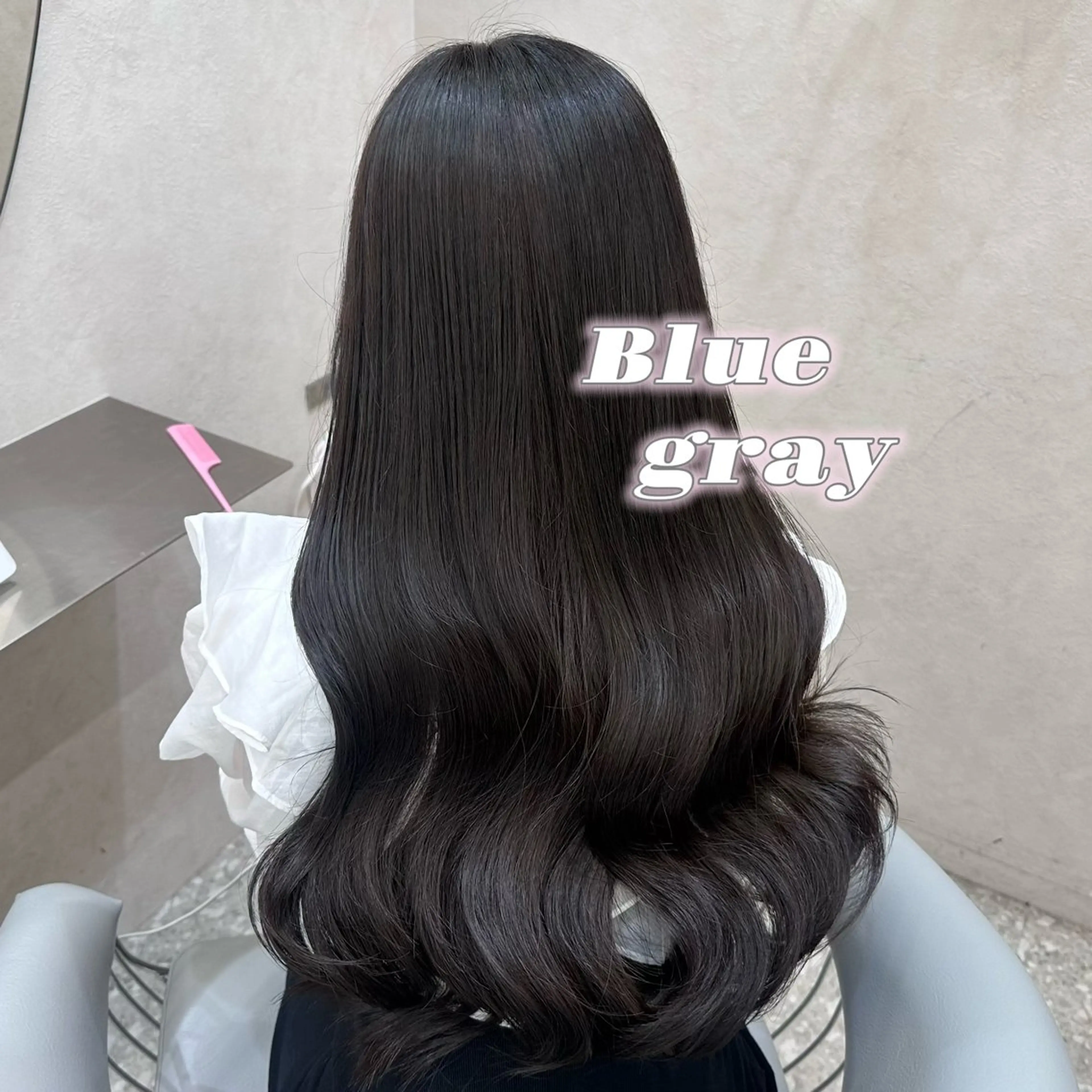 ロング カラー ブルーカラー 透明感カラー カット ヘアカラー トリートメント hina🎀新宿/ エクステ/girlyのヘアスタイル