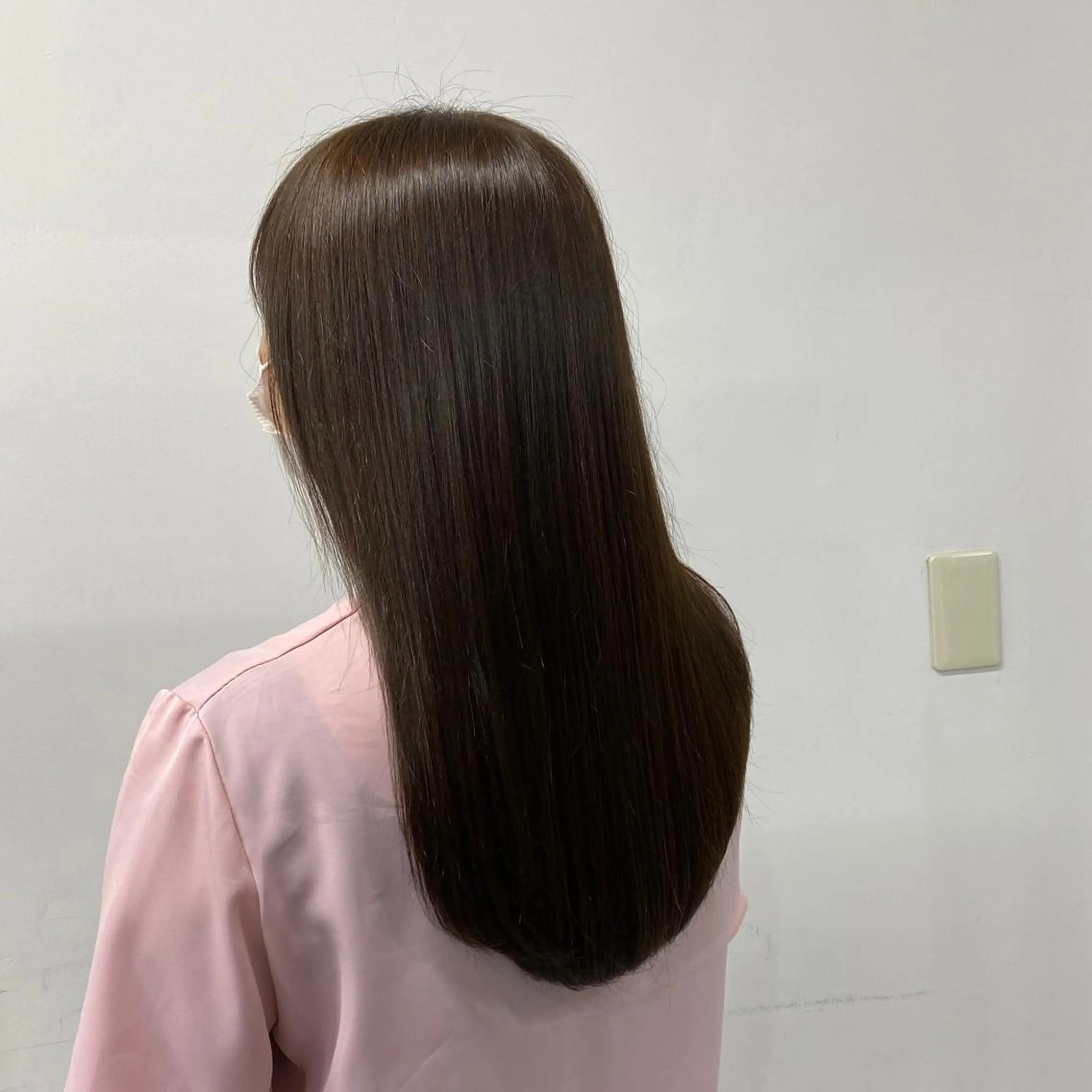 セミロング カラー ヘアアレンジ 韓国風ベージュ🤎 赤みなし🌿横浜🤎のヘアスタイル