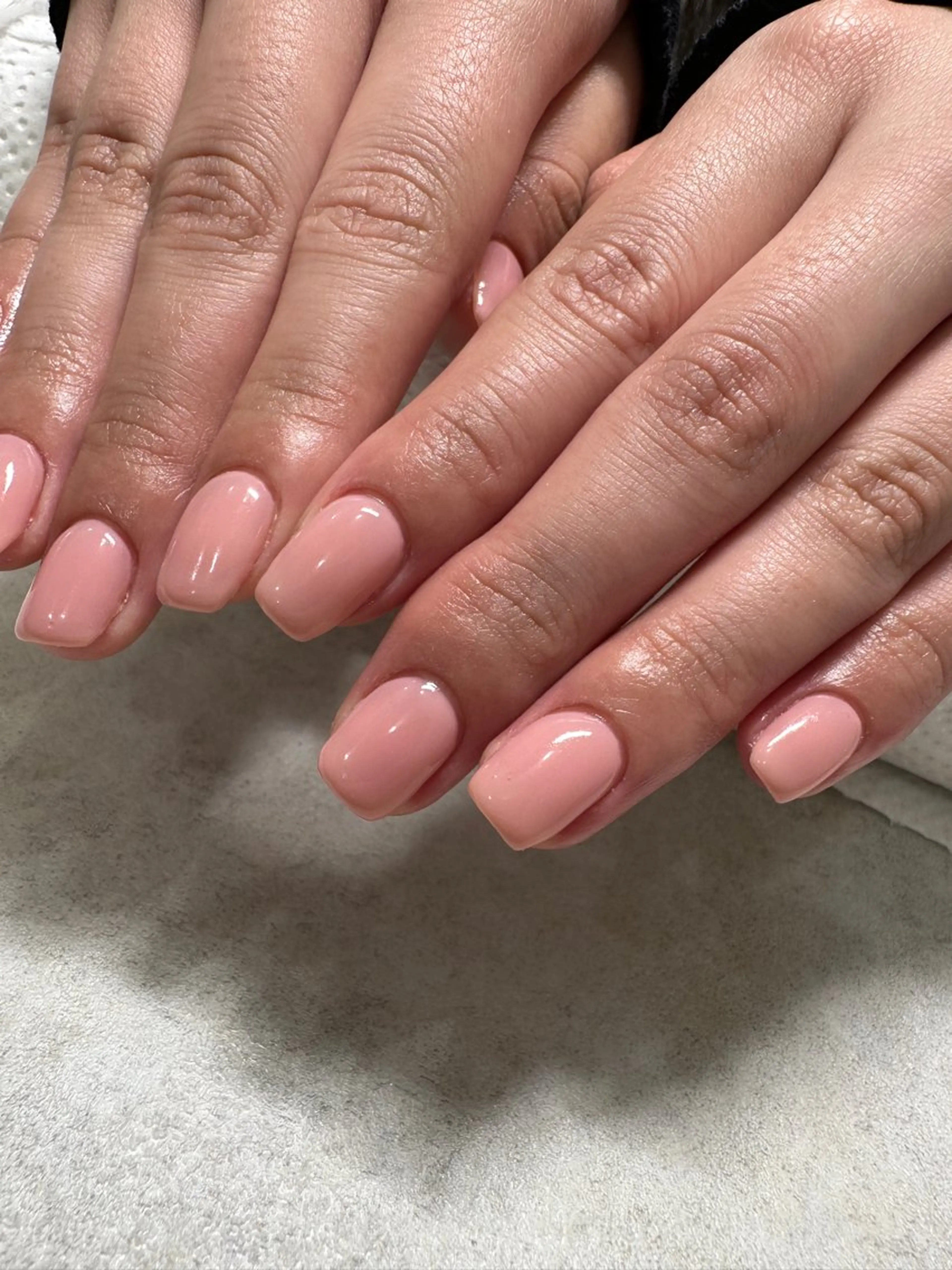 ネイル ワンカラーネイル ピンク ルミエナ銀座 MUKAEDAのネイルデザイン