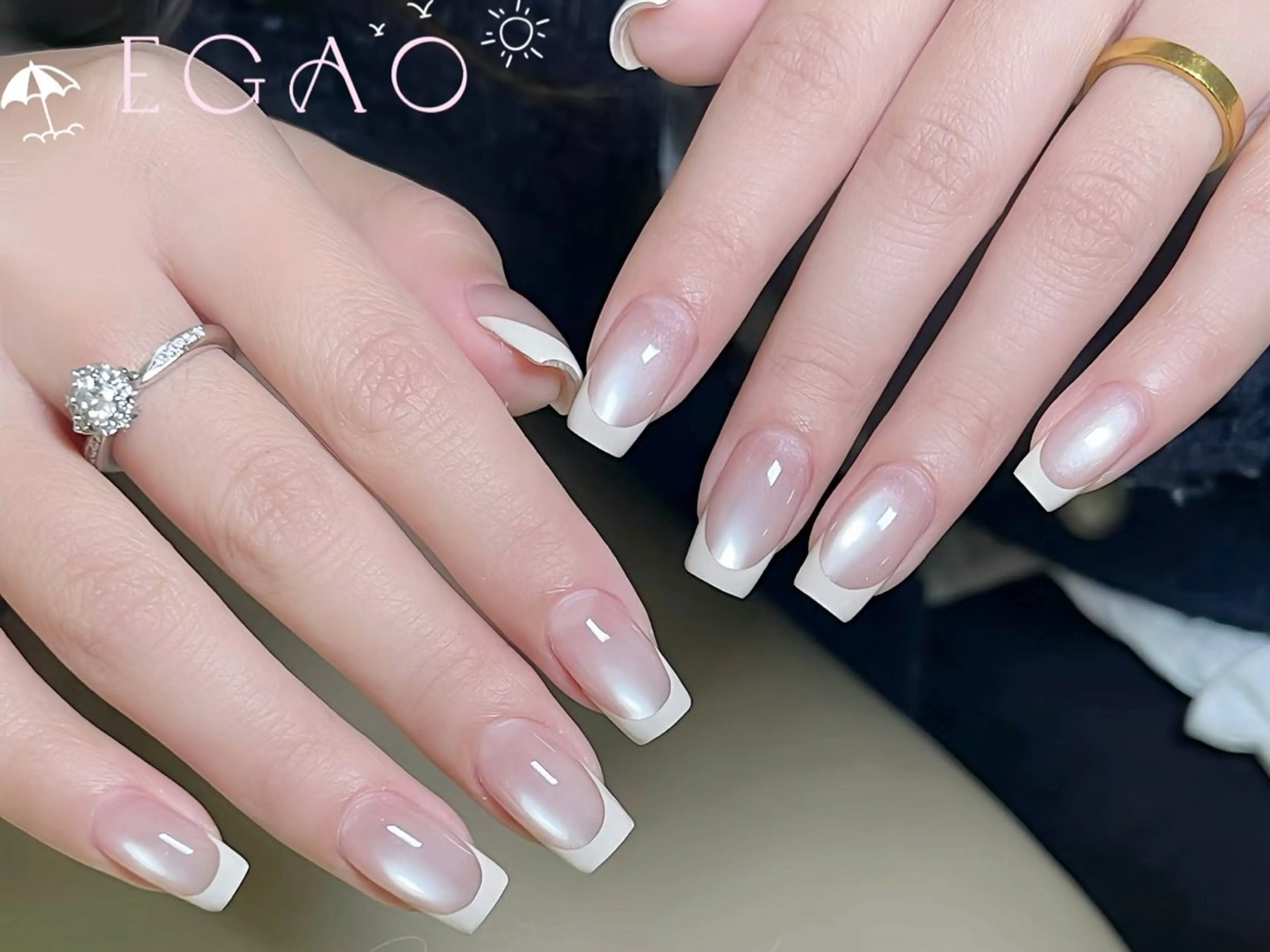 ネイル アートネイル フットネイル フレンチネイル ジェルネイル グラデーション ハンドネイル Egao Nail錦糸町店のネイルデザイン