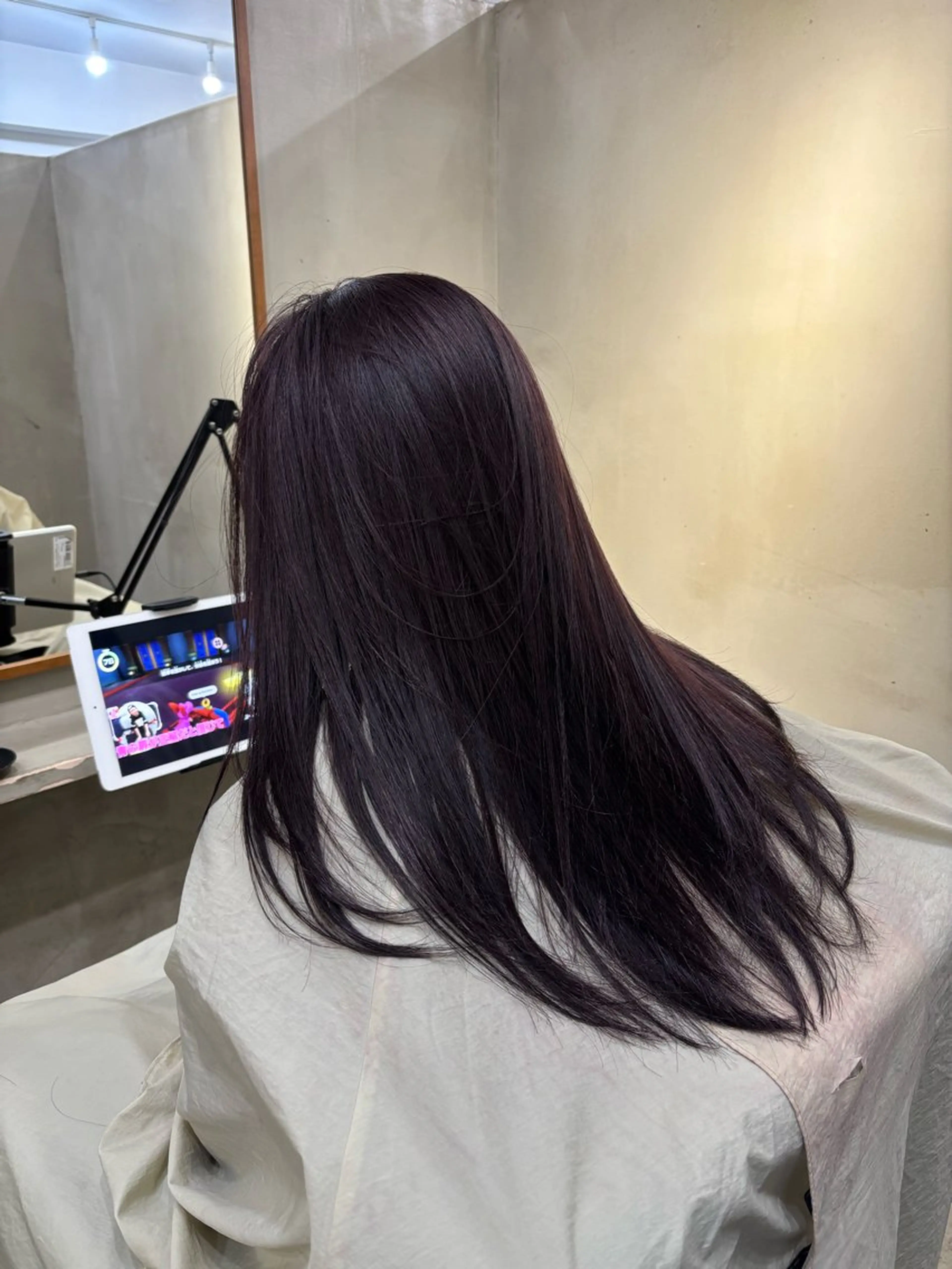 ロング カラー バイオレットカラー ヘアカラー 中園康 /カラー/ブリーチのヘアスタイル