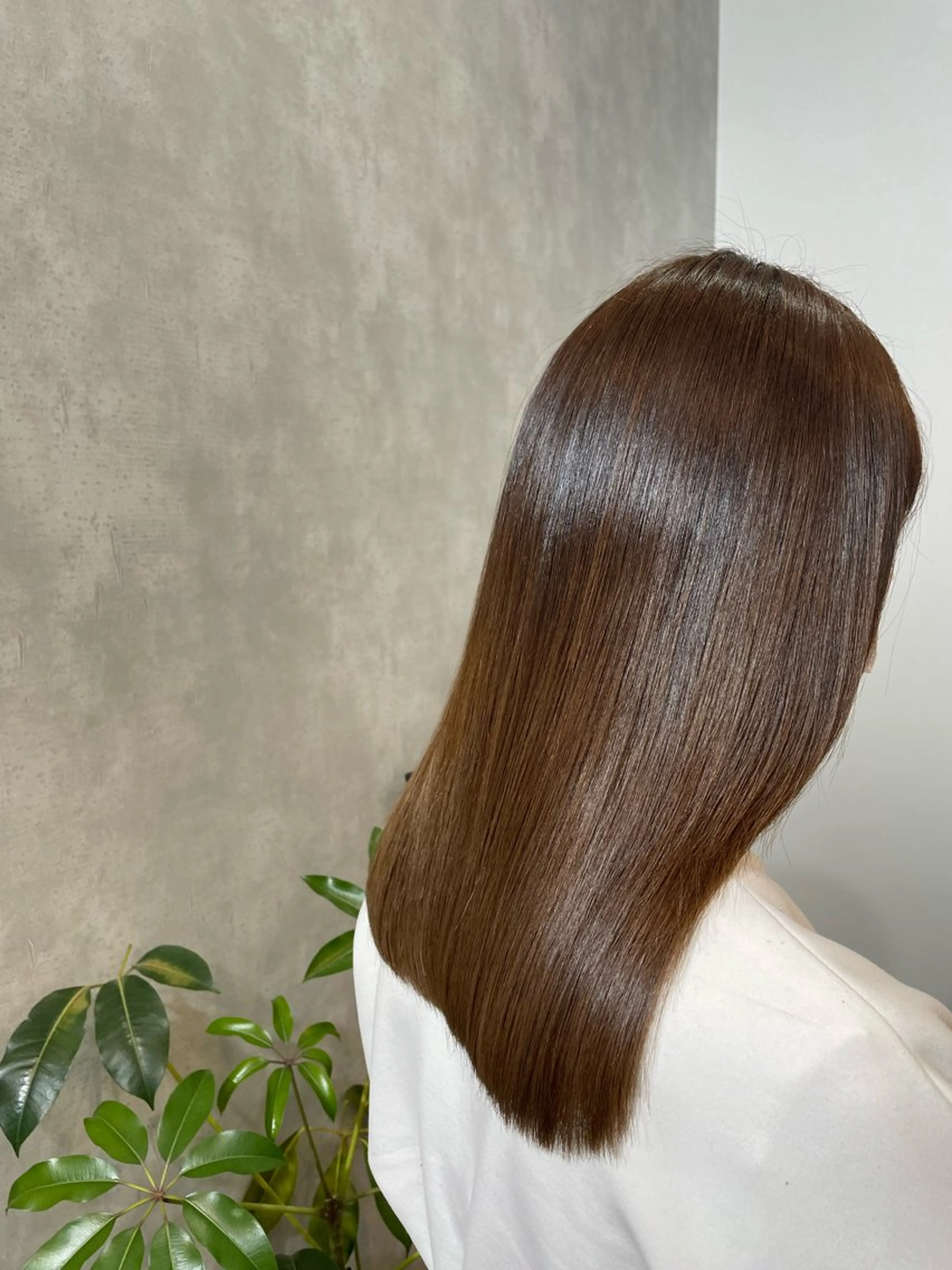 ロング カット 縮毛矯正 トリートメント やまもと けんたのヘアスタイル