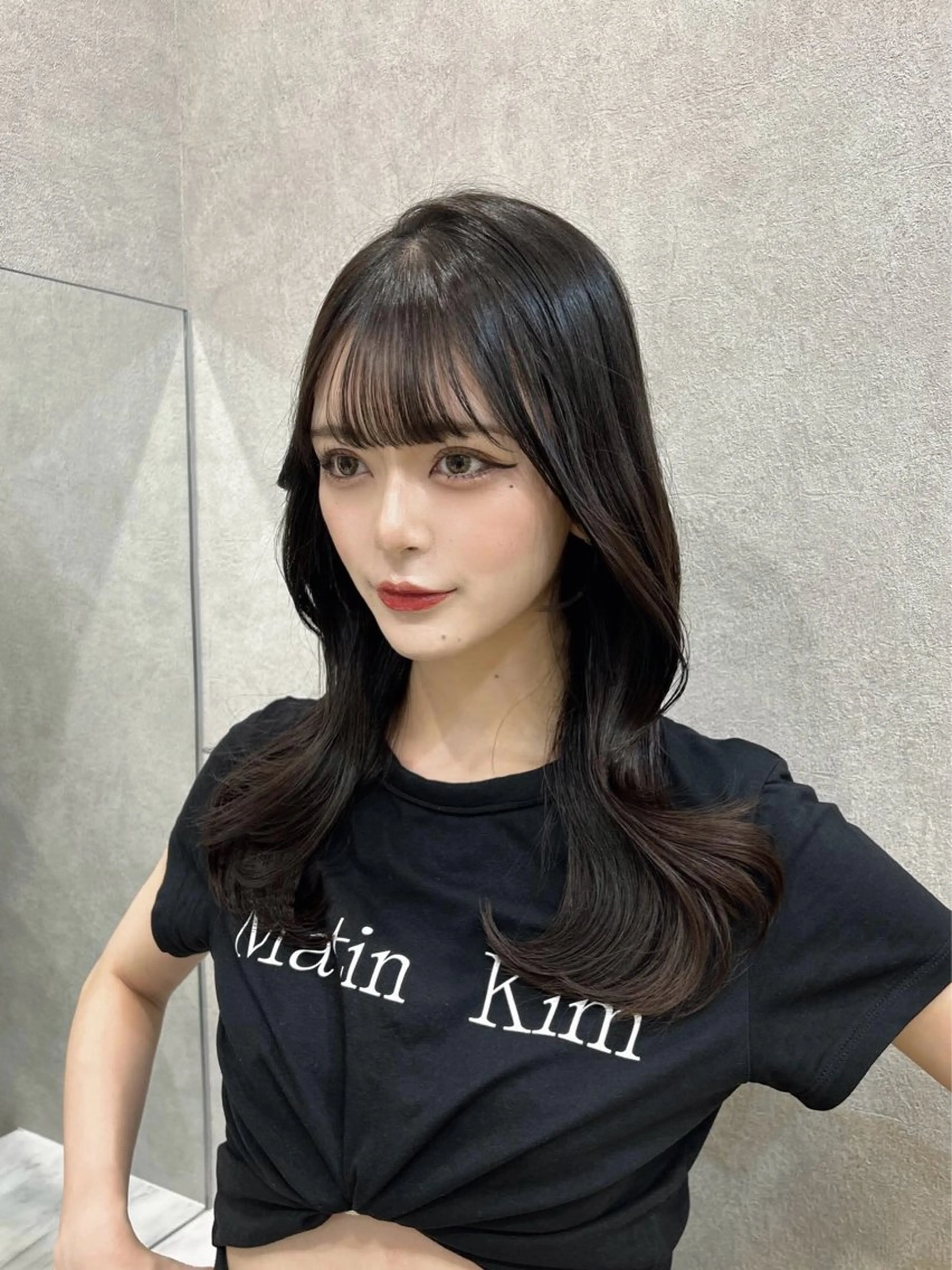 セミロング 韓国風ヘア レイヤーカット 🩷韓国ヘア/ヨシン モリ🩷Maikaのヘアスタイル