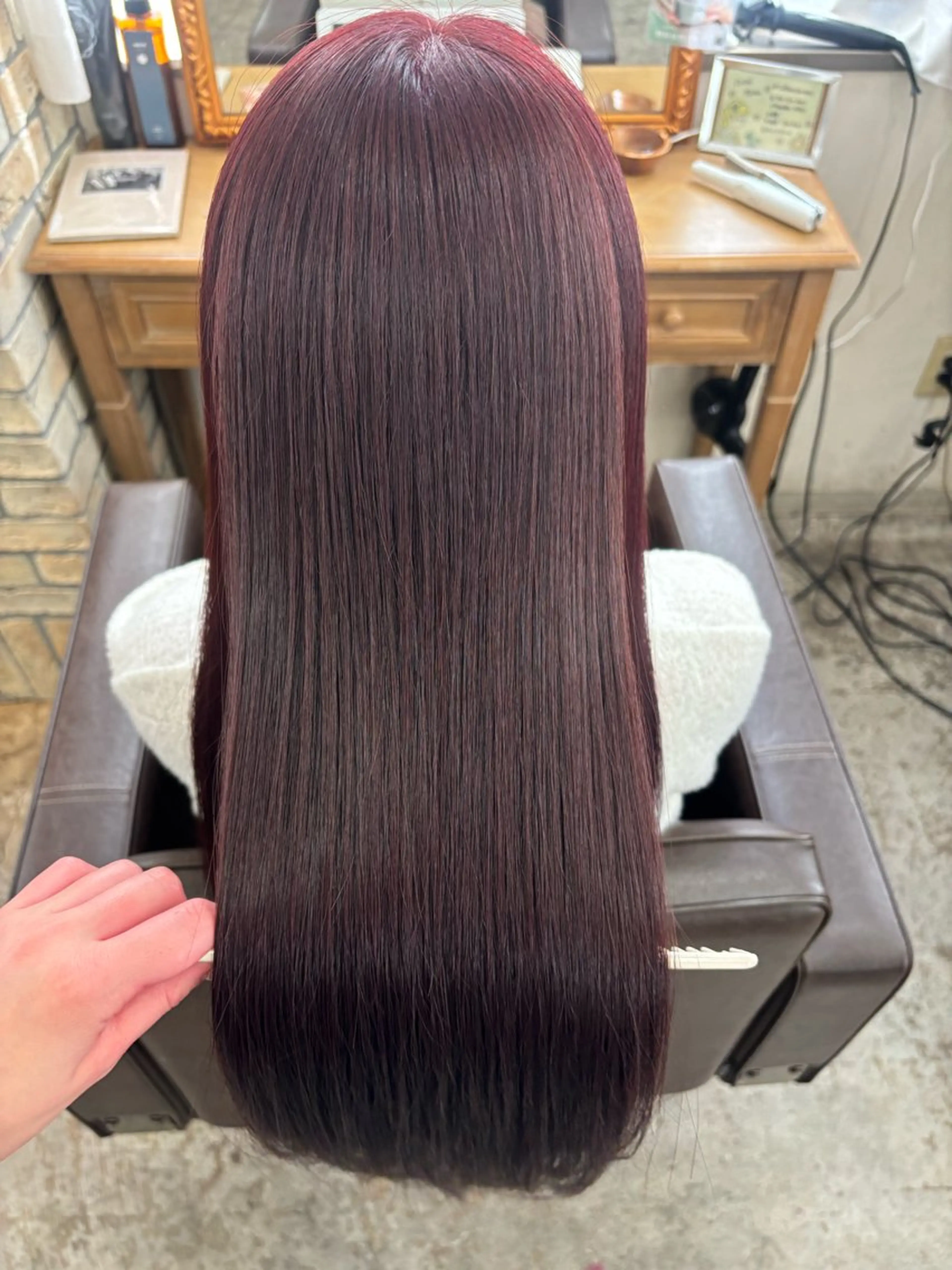 【特別クーポン🎀】毛先メンテナンスカット＋髪質改善カラー＋酸性縮毛矯正＋コーティングトリートメントの写真