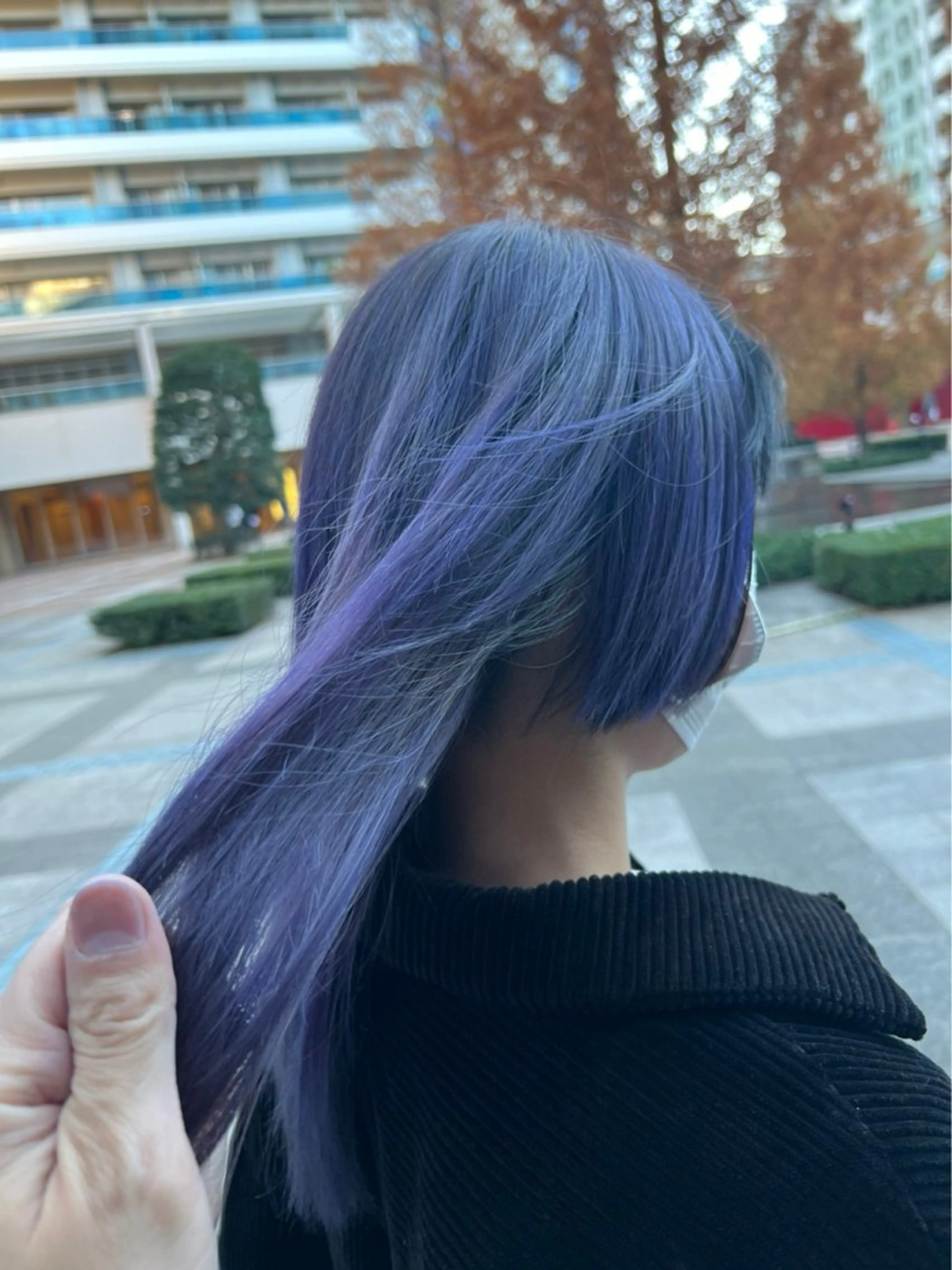 セミロング カラー ダブルカラー 佐々木 政徳のヘアスタイル