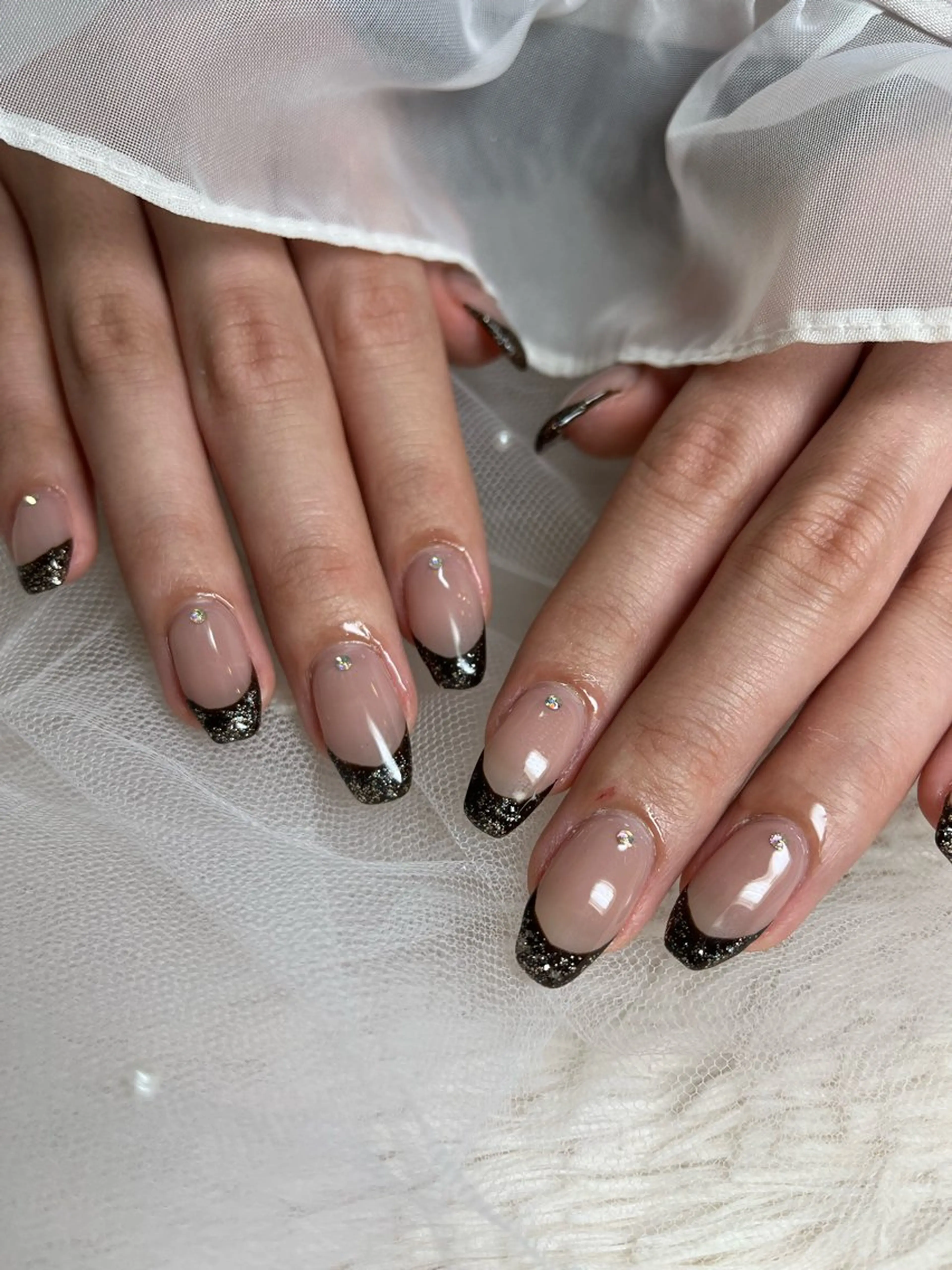 ネイル フレンチネイル LUMIERU RIKAのネイルデザイン