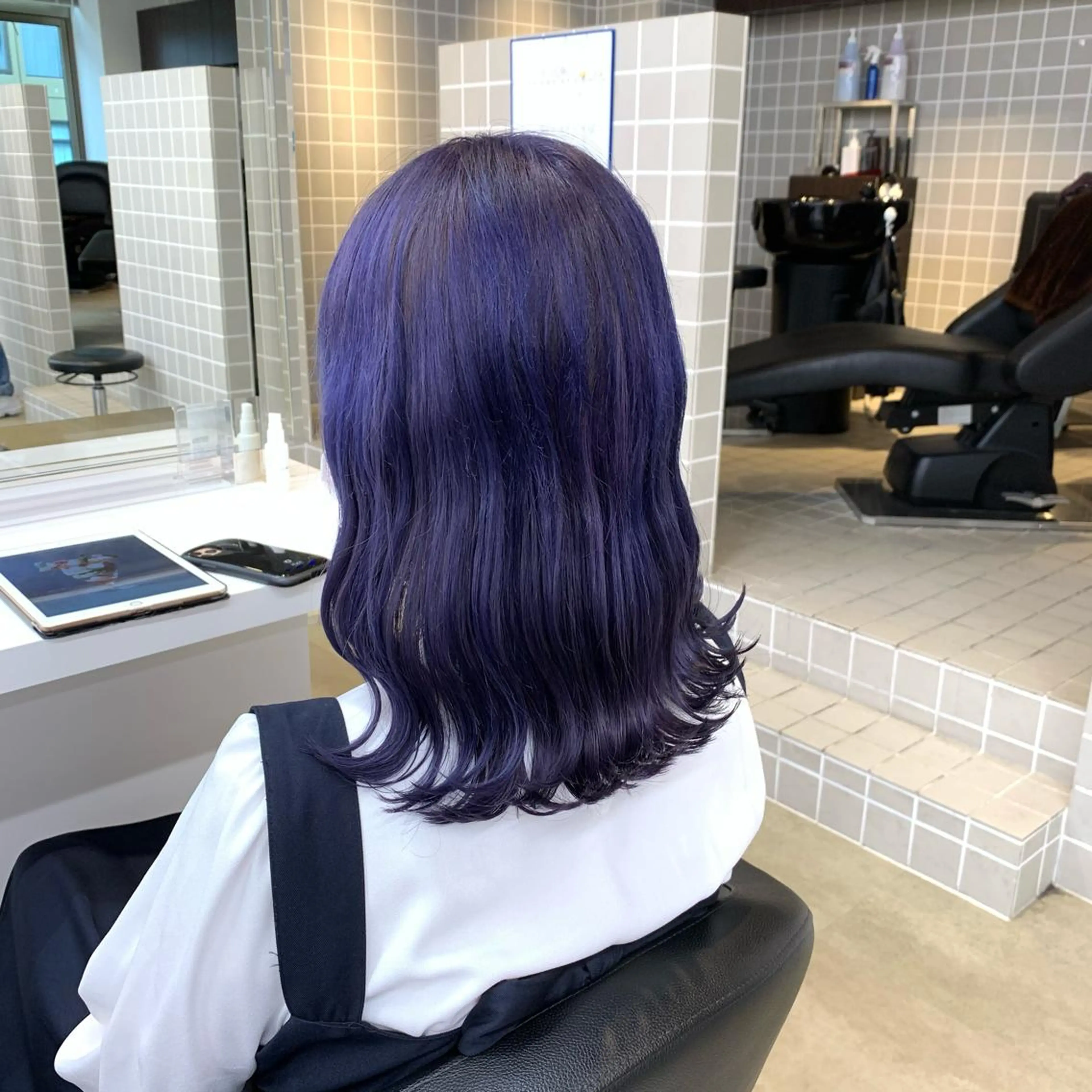 ミディアム カラー ヘアアレンジ 🩵 JURI🩵のヘアスタイル