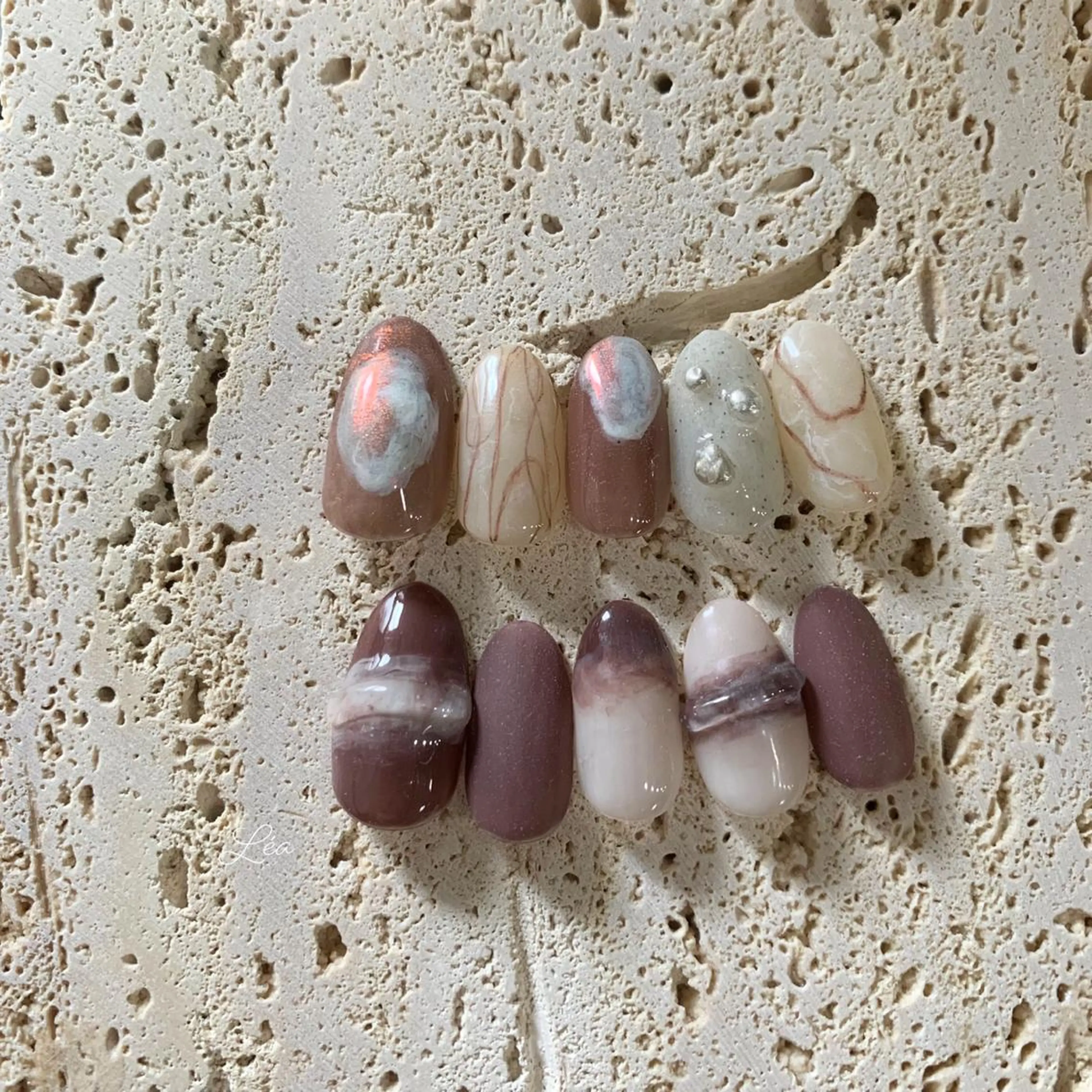 ネイル ジェルネイル パラジェル Léa nailのネイルデザイン