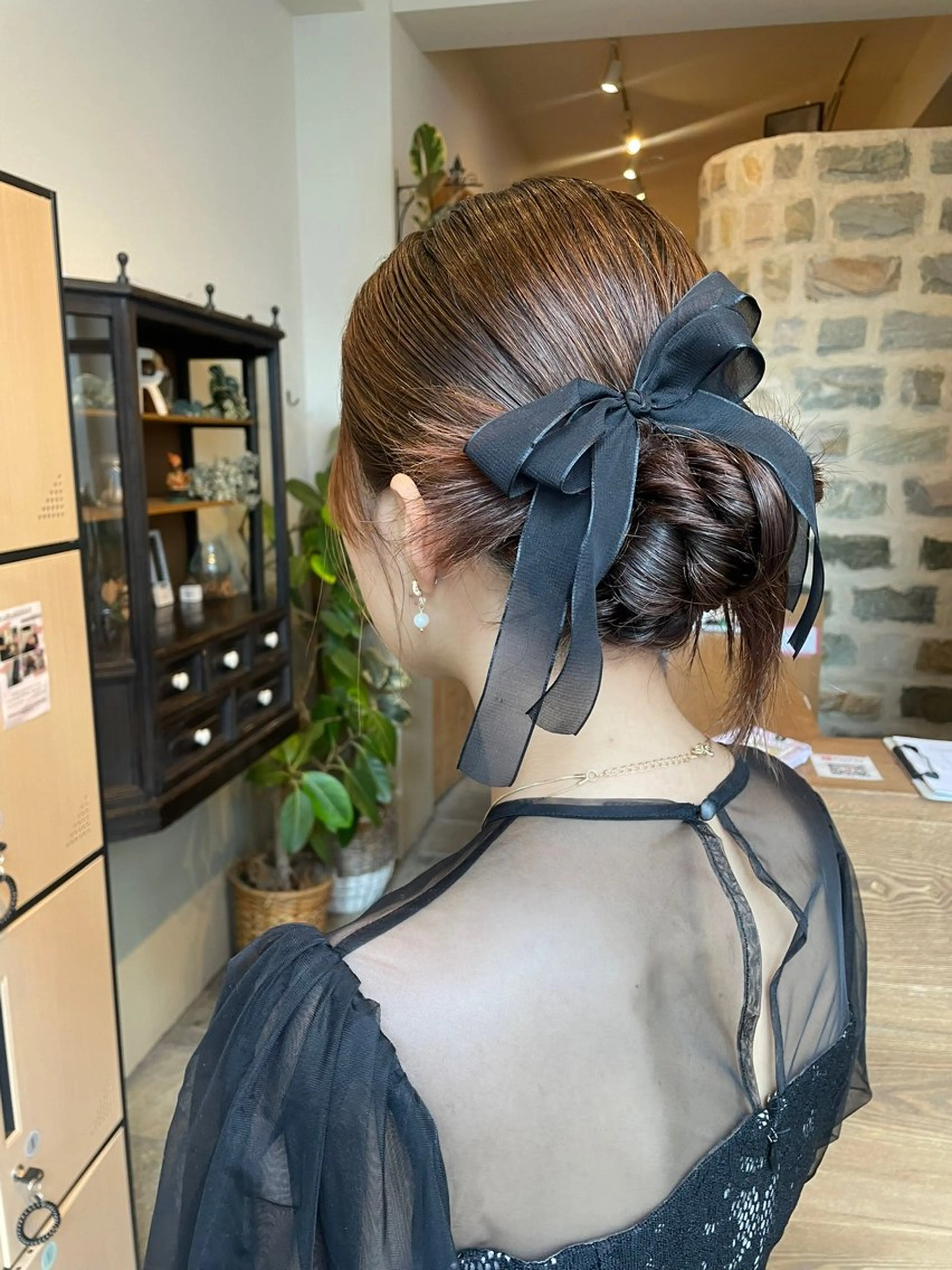ヘアアレンジ 結婚式・ブライダル ヘアセット ツヤ感カラー✨/ 顔周りカット西川絢音のヘアスタイル