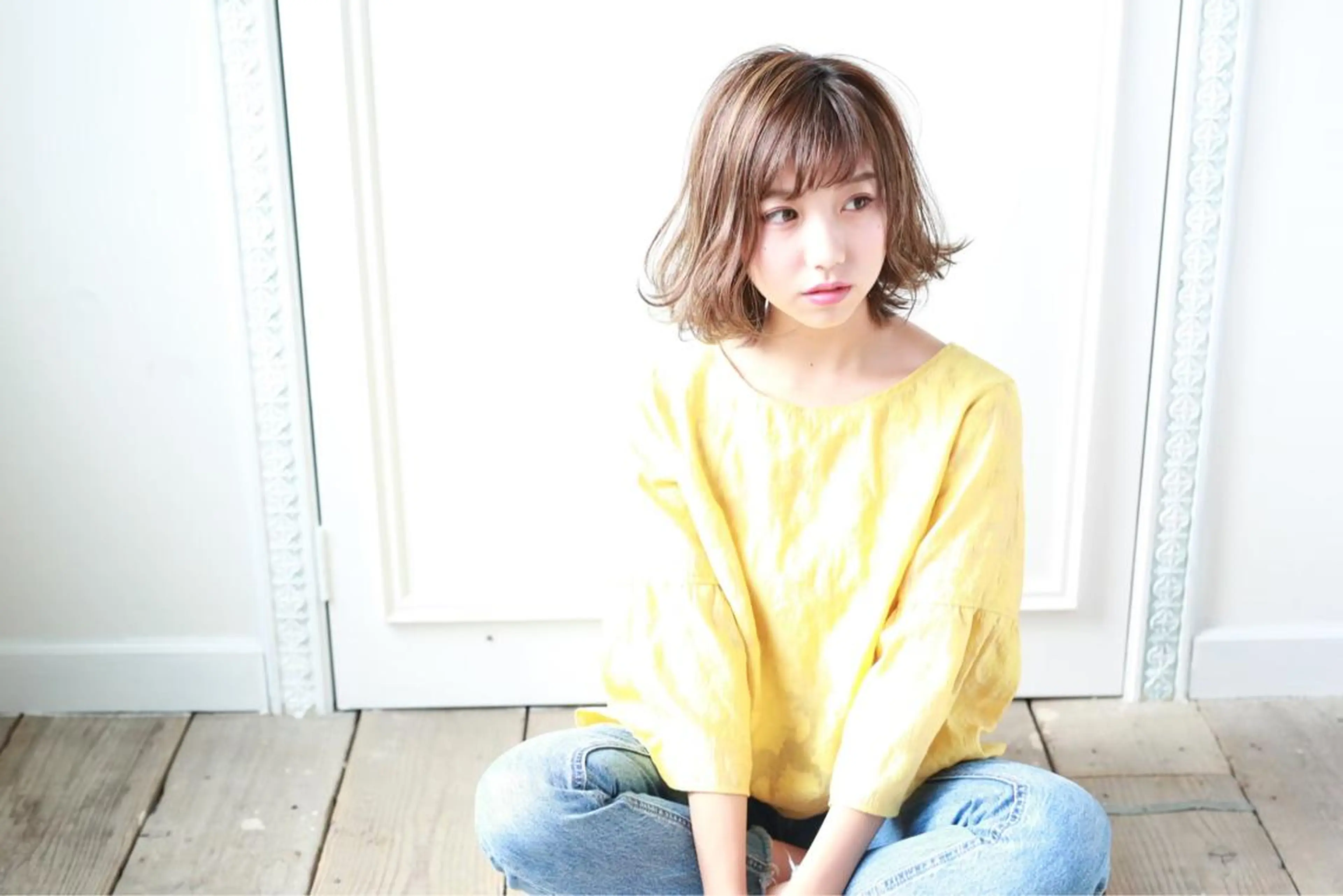 ミディアム 韓国ヘア🕊村上 ののこ🕊のヘアスタイル