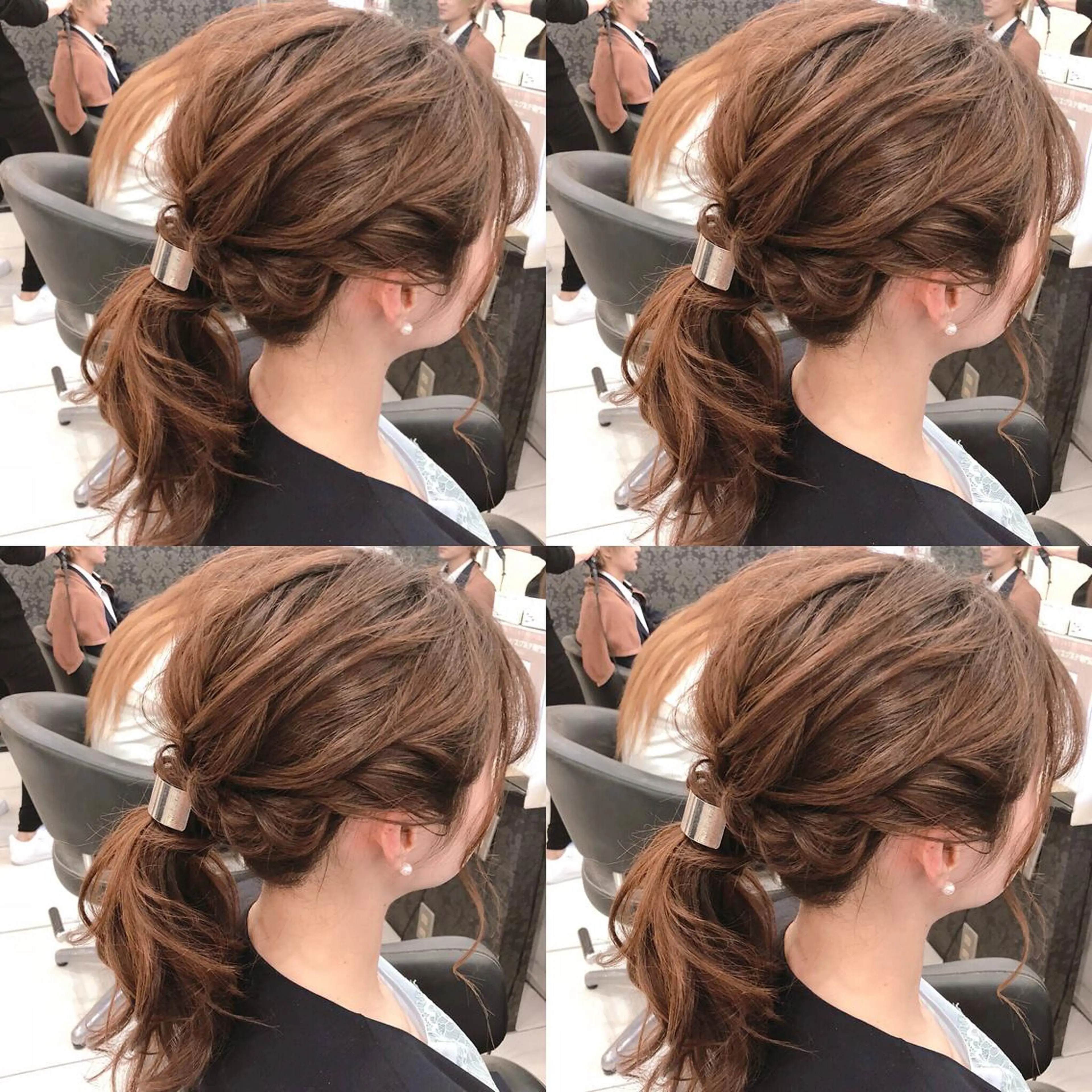 セミロング ヘアアレンジ ヘアセット 🌷MAYU 🌷のヘアスタイル