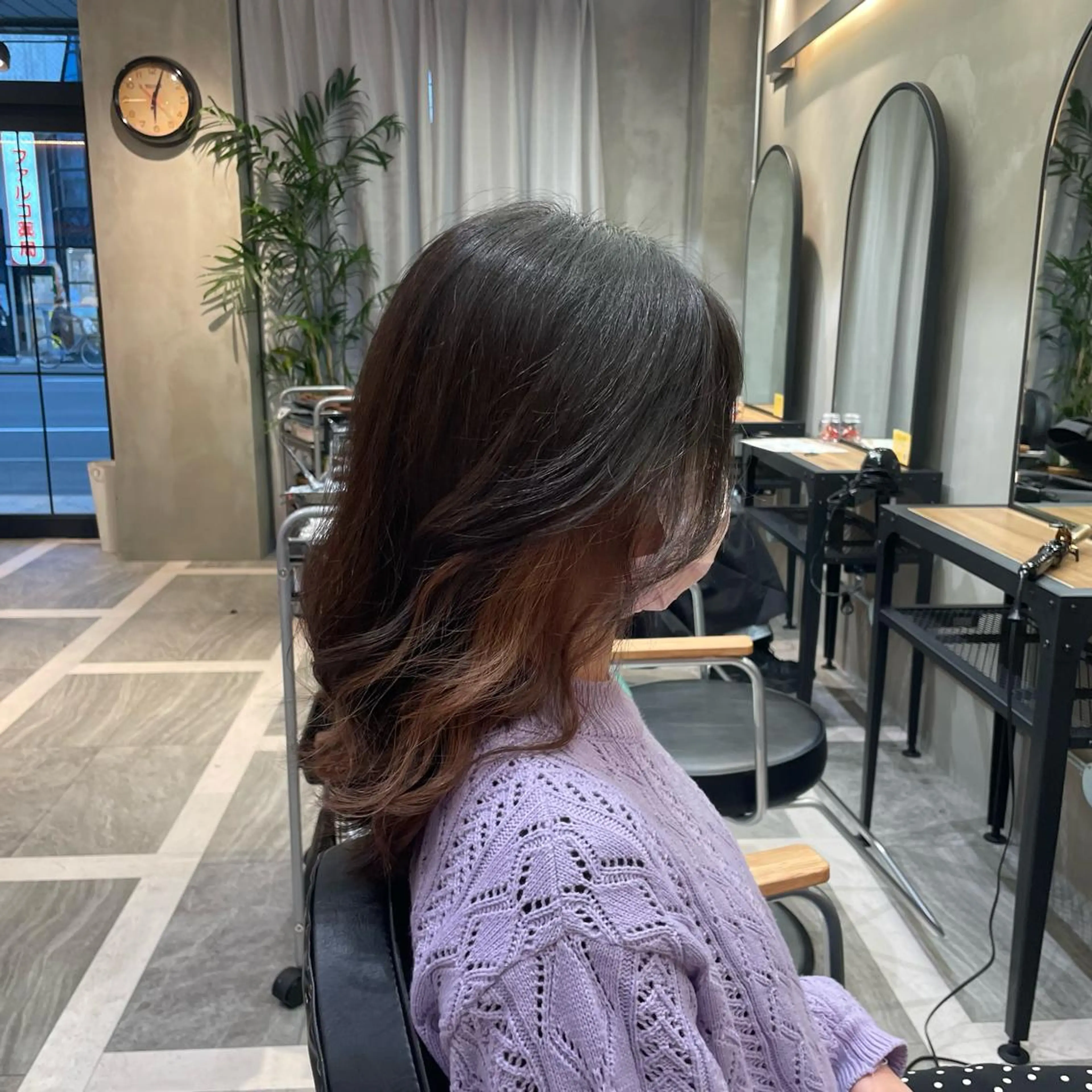 ミディアム カット ヘアカラー トリートメント ✨️美髪✨️透明感カ ラー✨️大泉翔/店長のヘアスタイル