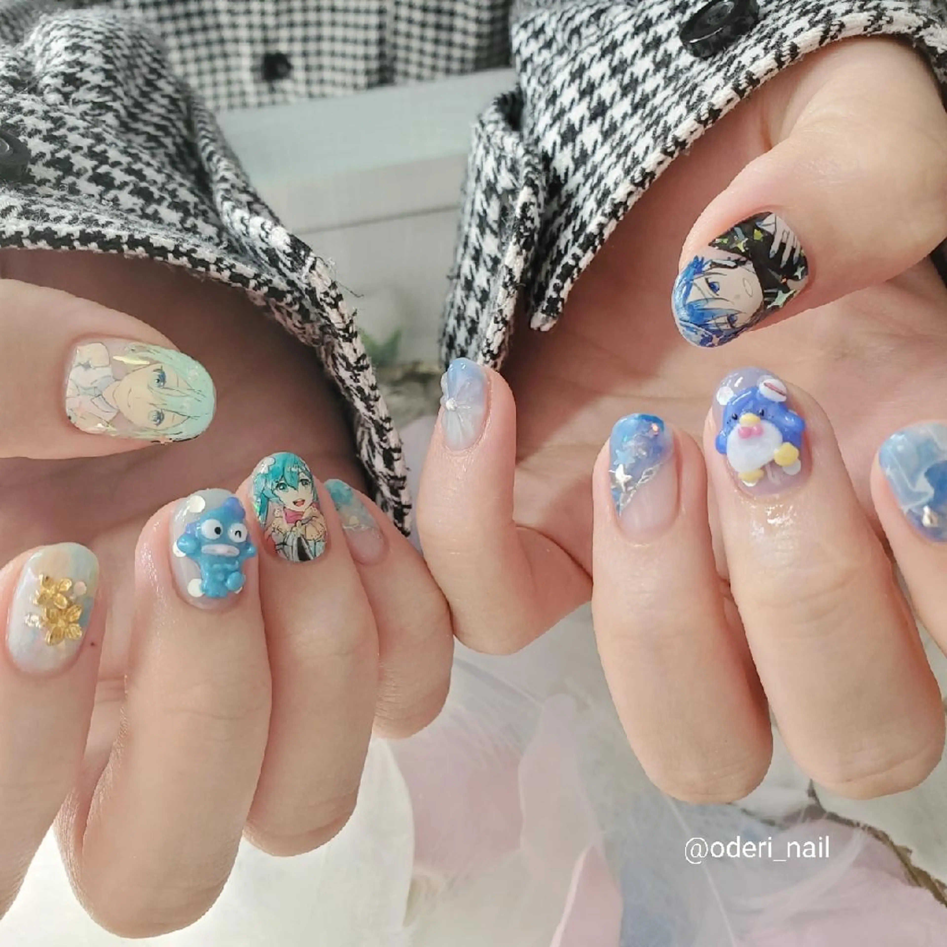 ネイル アートネイル ジェルネイル おで@ oderi_nailのネイルデザイン