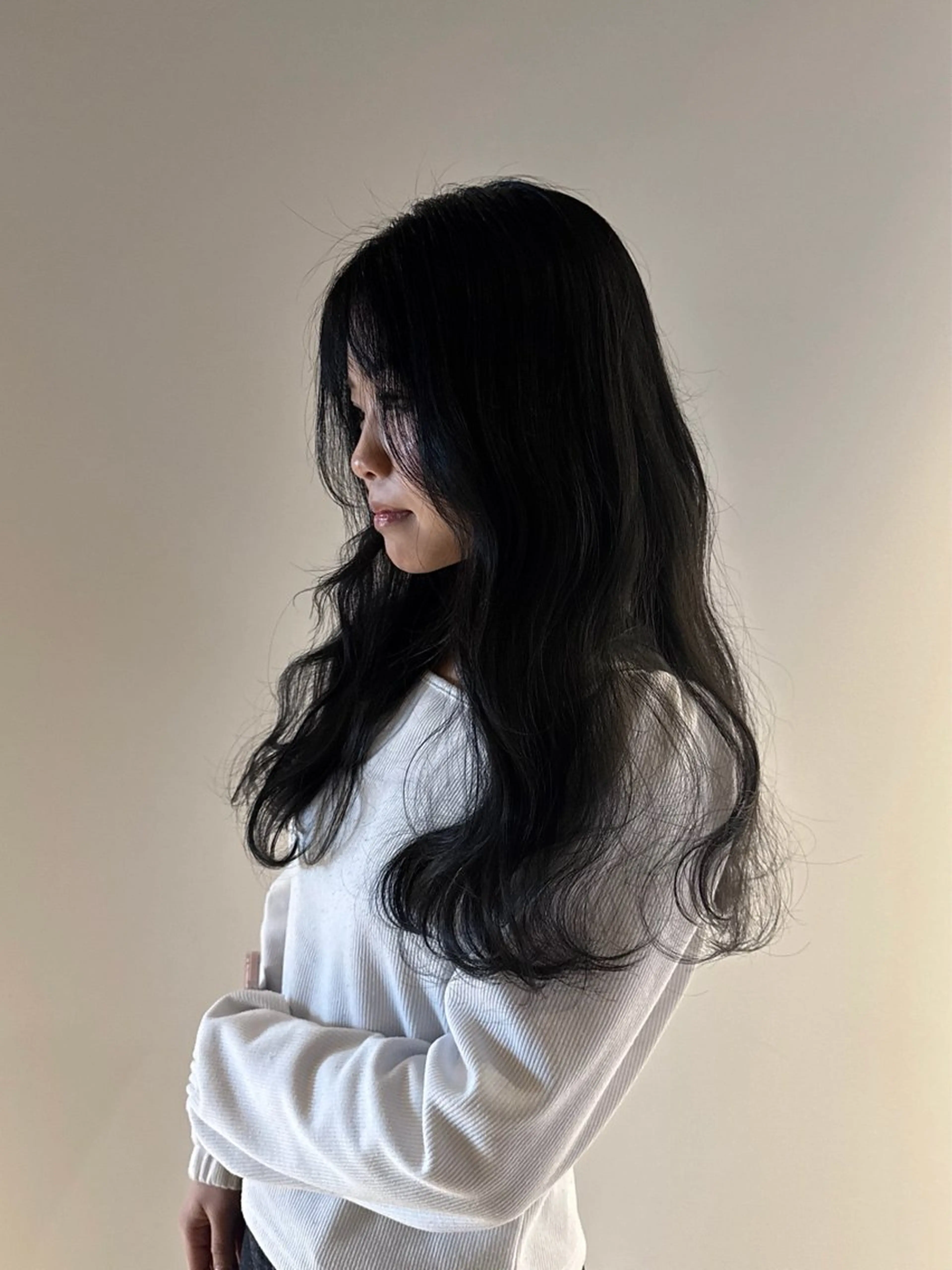 ロング ヘアカラー 名駅/酸性ストレート /ワンカラー/アヤハのヘアスタイル