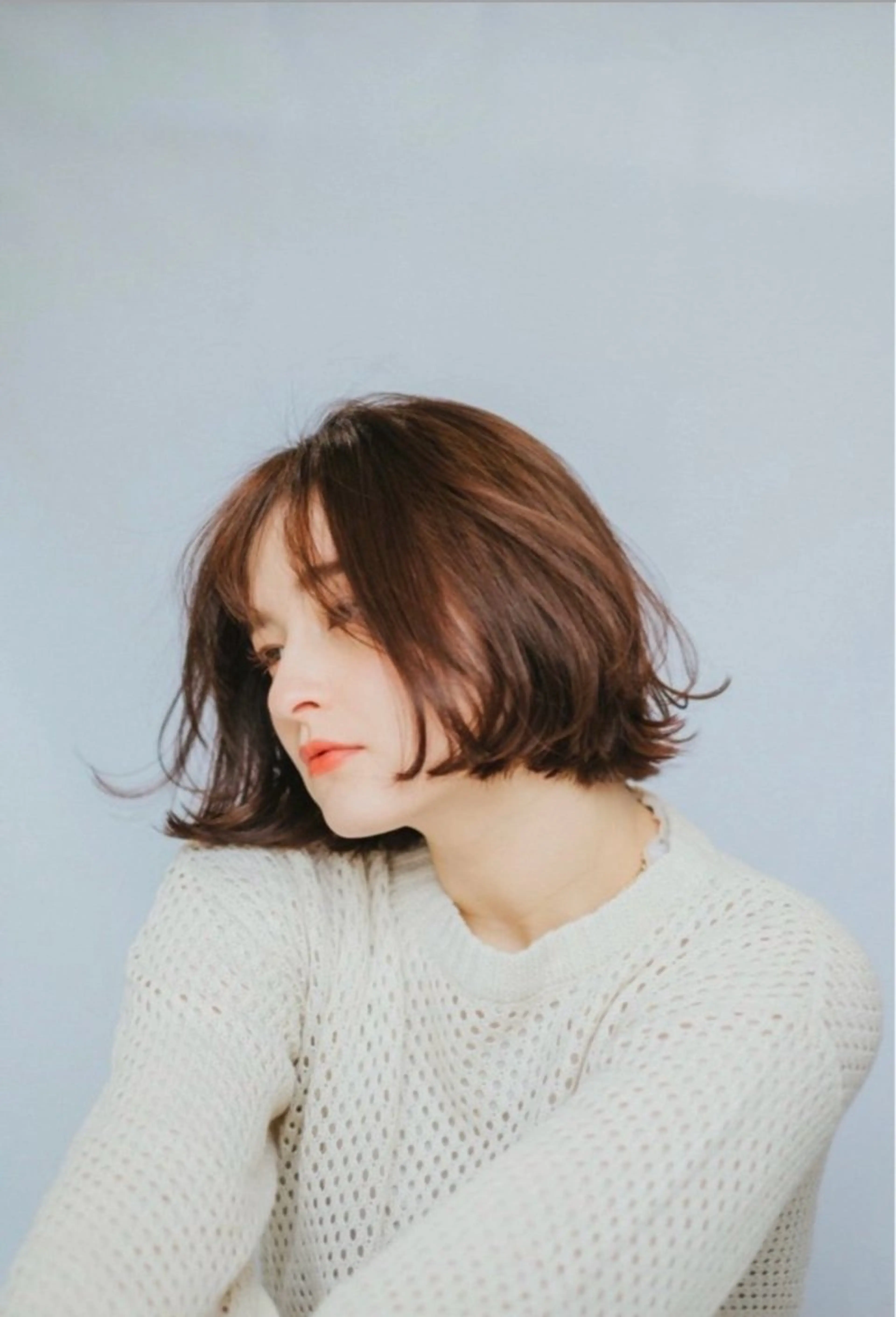 ミディアム カット ヘアカラー 小村 誠也のヘアスタイル