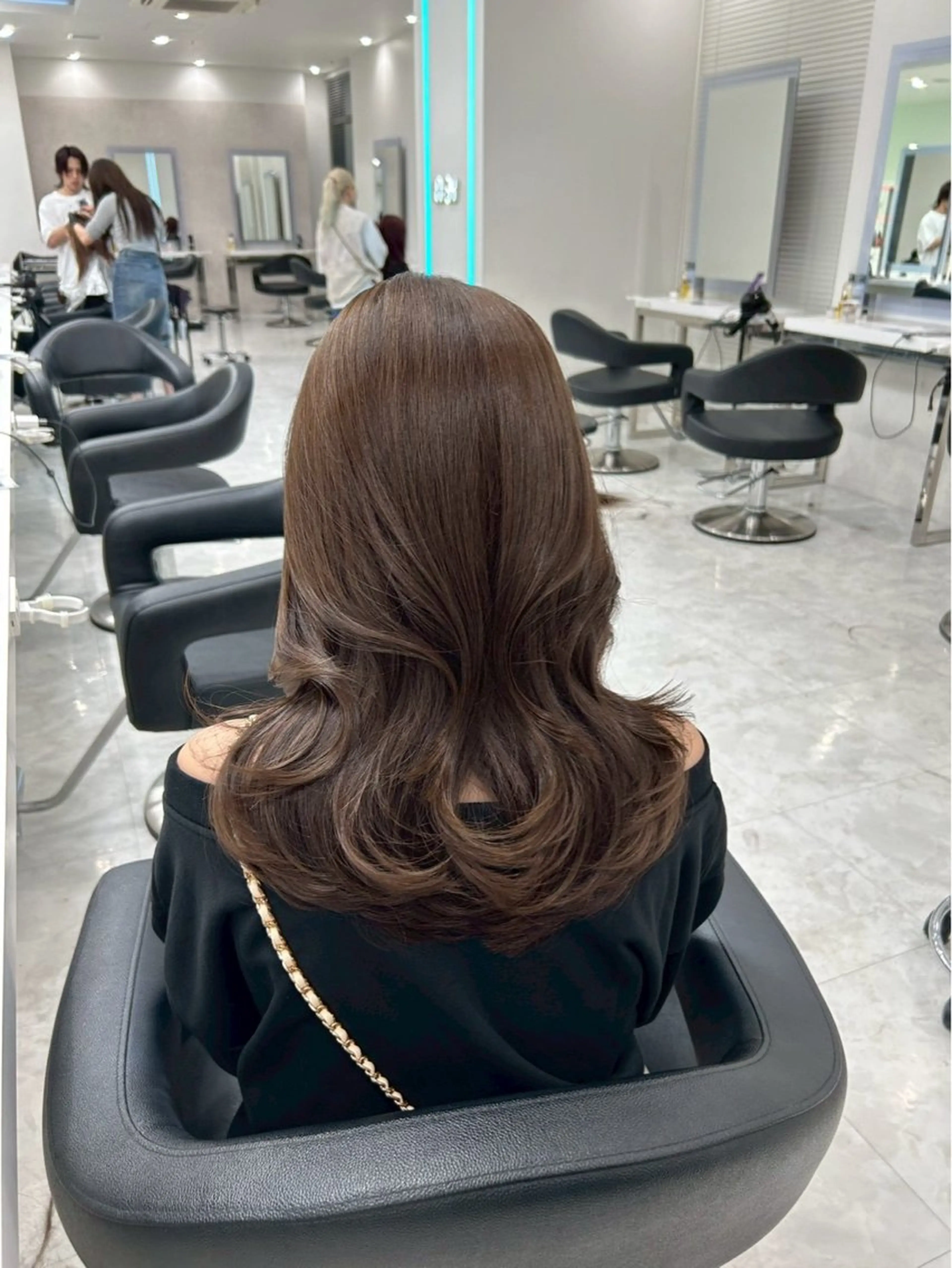 セミロング カラー ヘアカラー 🍀透明感ブラウン sakura🍀のヘアスタイル