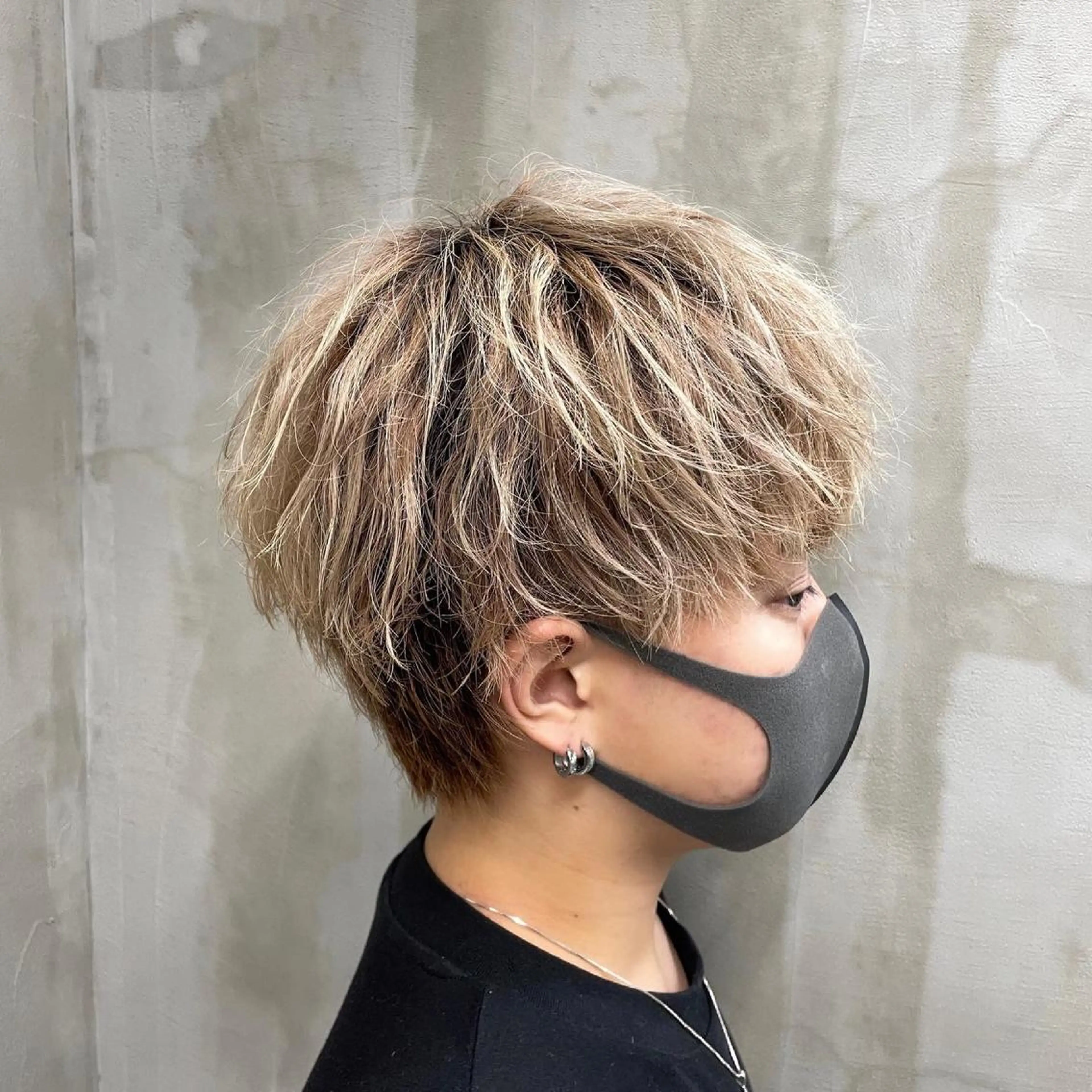 ショート メンズ メンズサロン代表 曲がる縮毛矯正のヘアスタイル