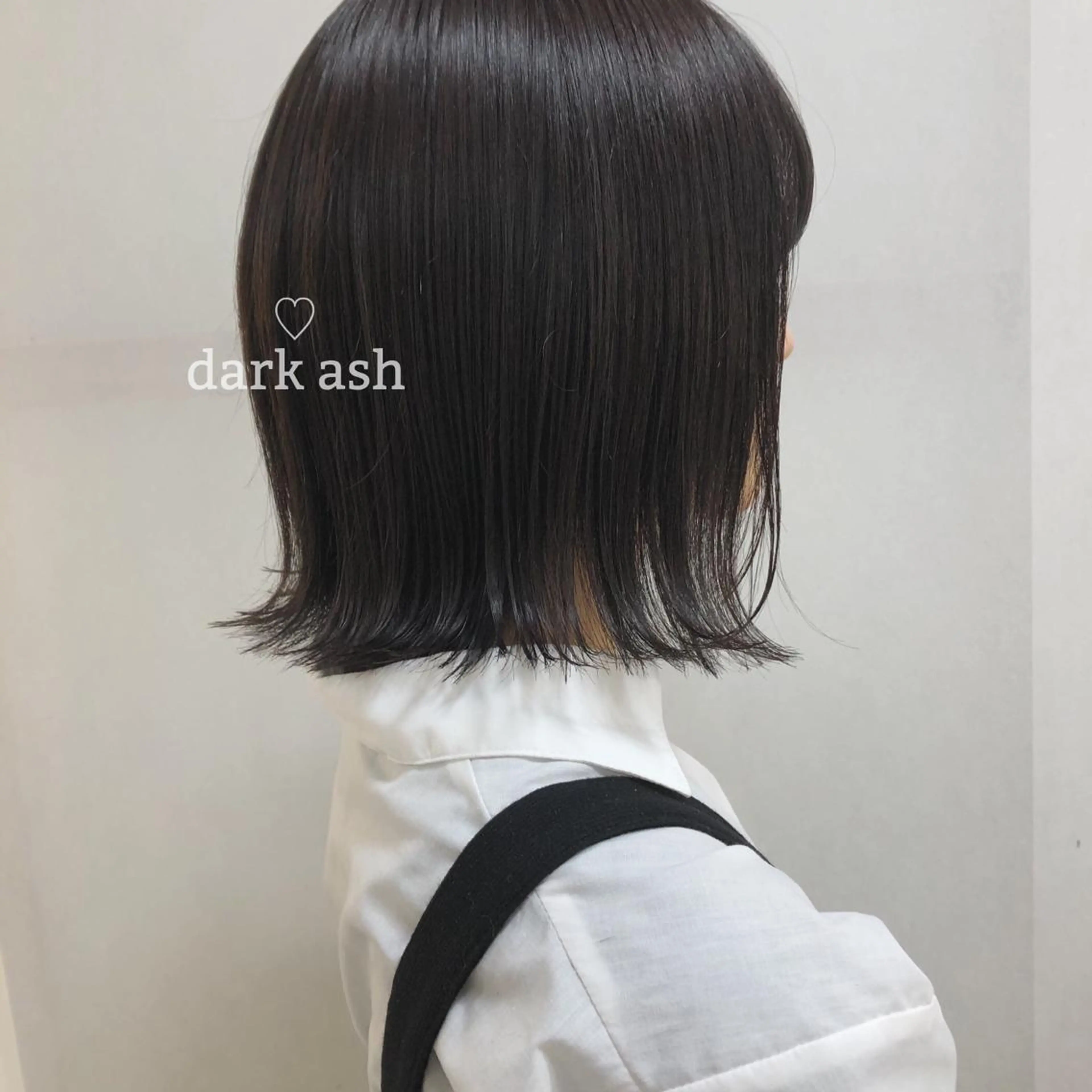 ショート カラー 黒髪 cipre miyabiのヘアスタイル