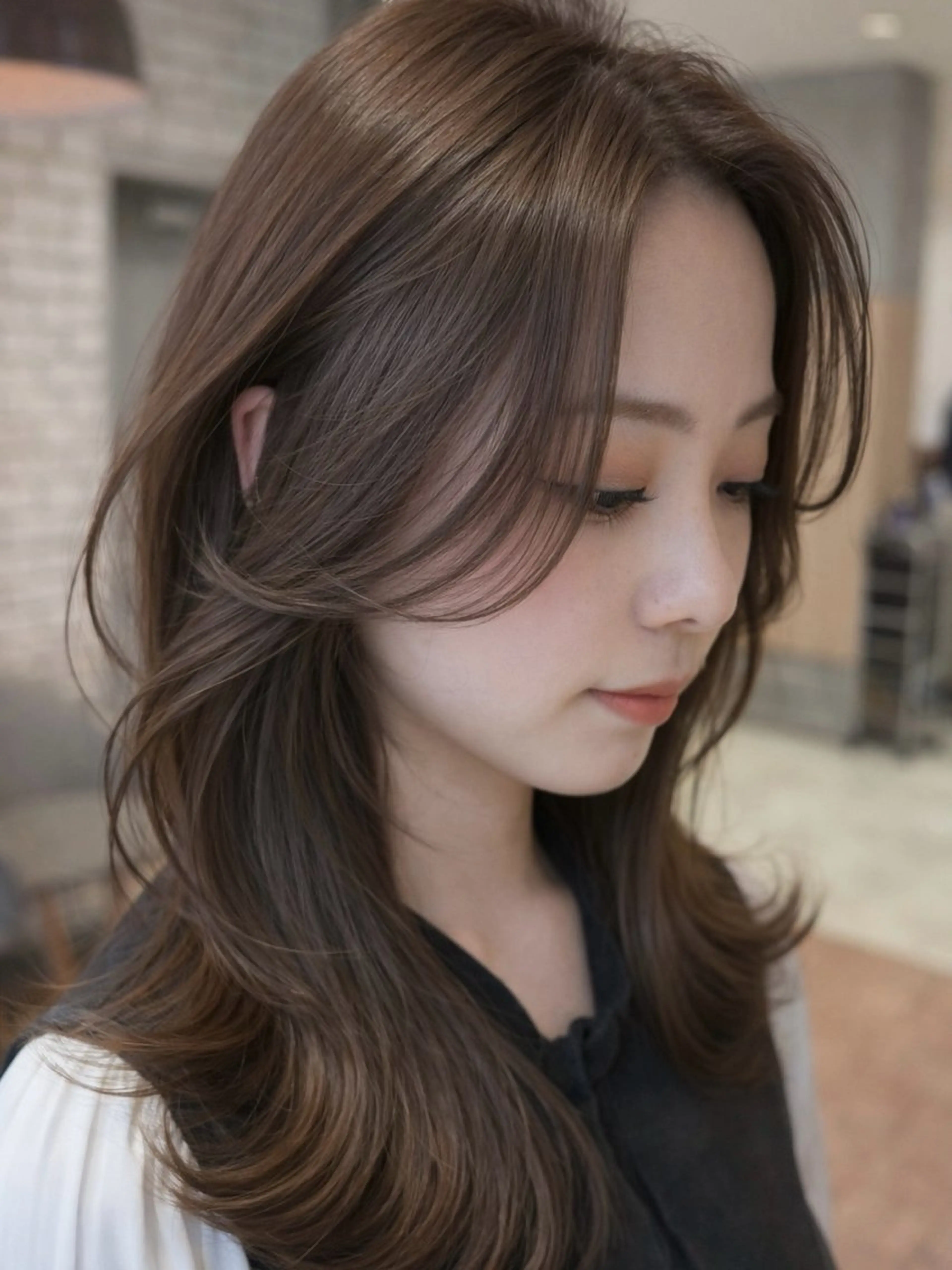 セミロング 映える顔まわり/前髪 特化 💗 ユキマのヘアスタイル