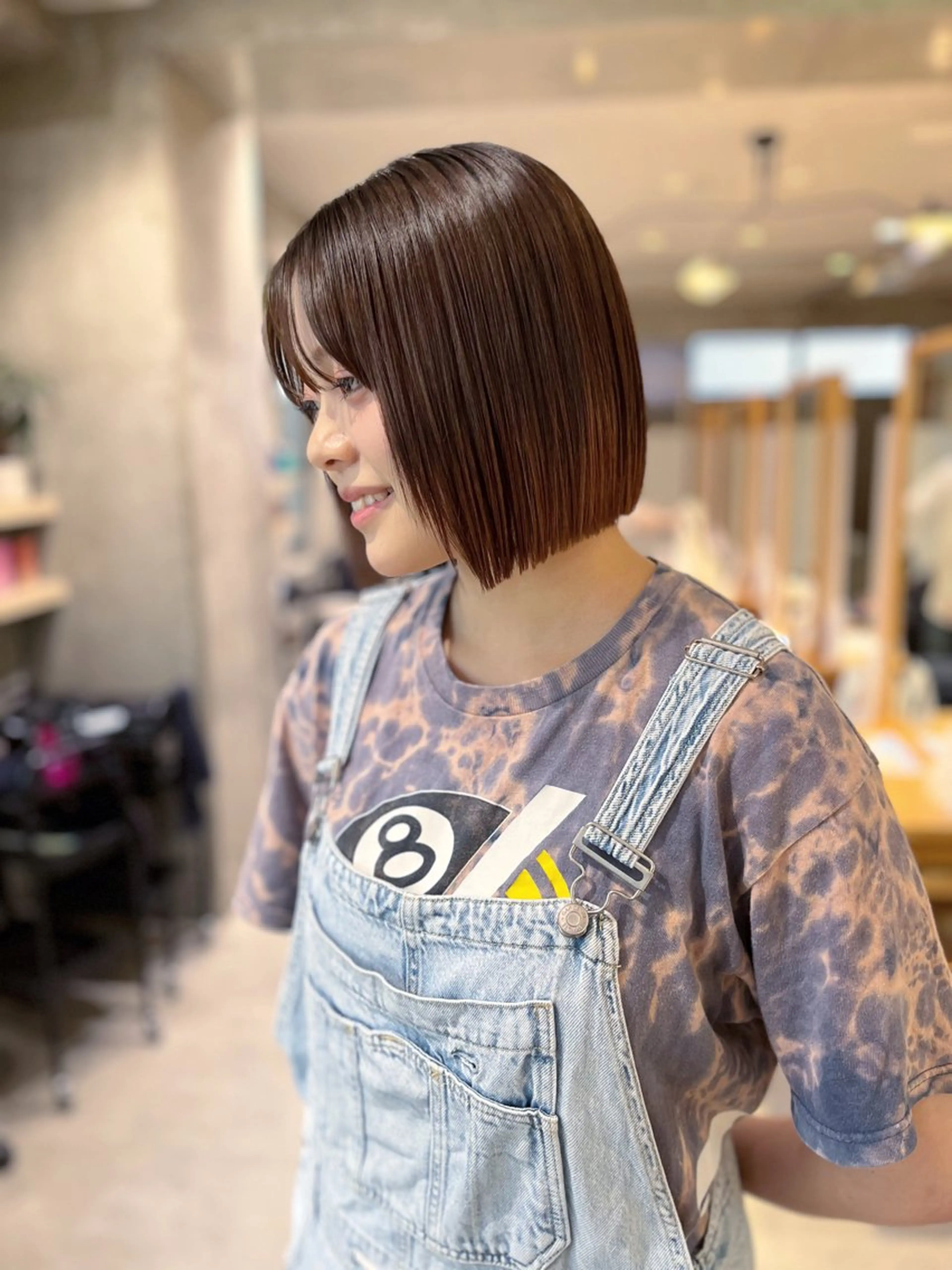 ミディアム カット ｵﾀｸ美容師🛍/ 酸性ストレート/艶髪のヘアスタイル