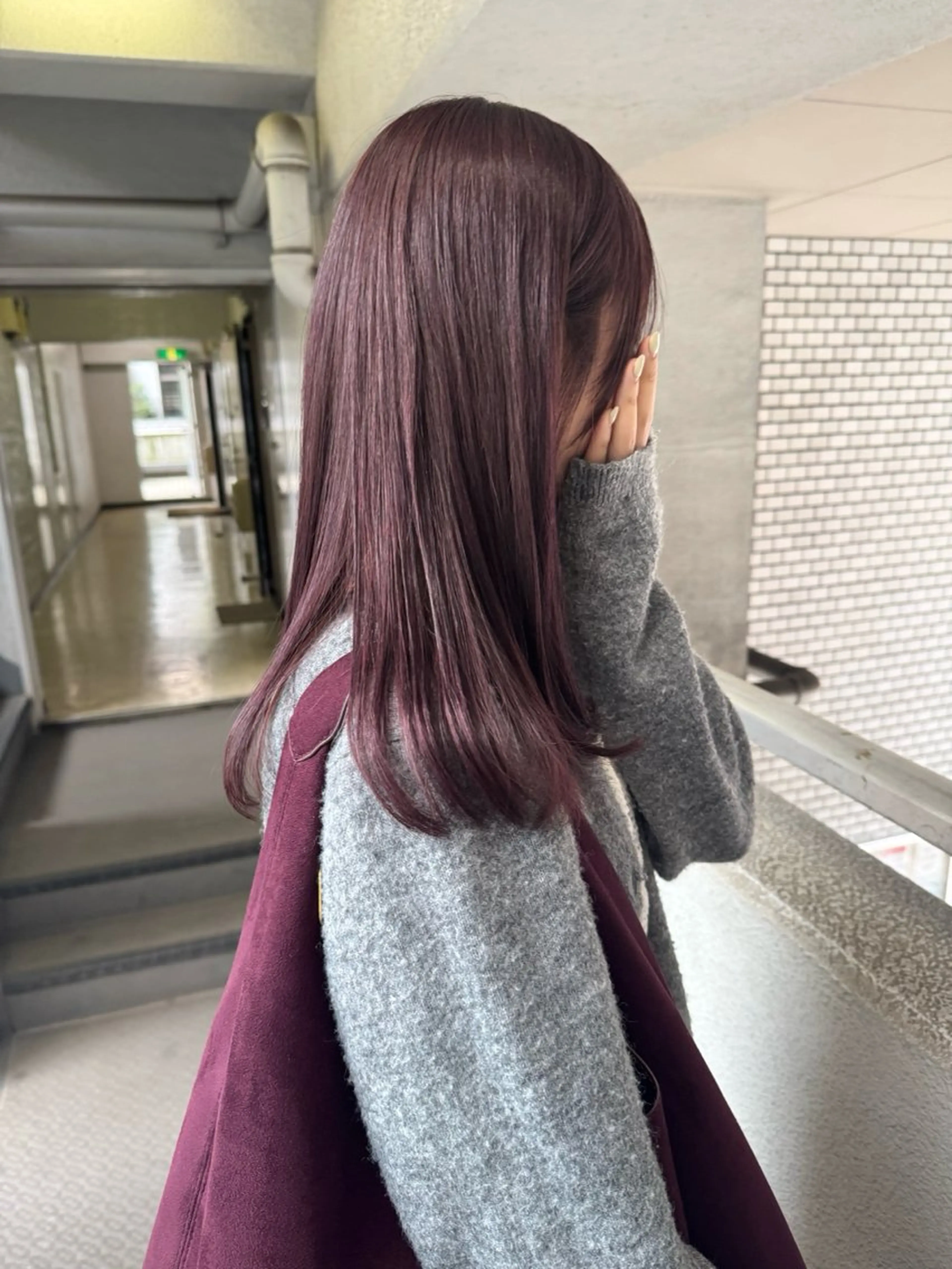 カラー ヘアカラー ブリーチカラー🎀 韓国風/寺門美優のヘアスタイル