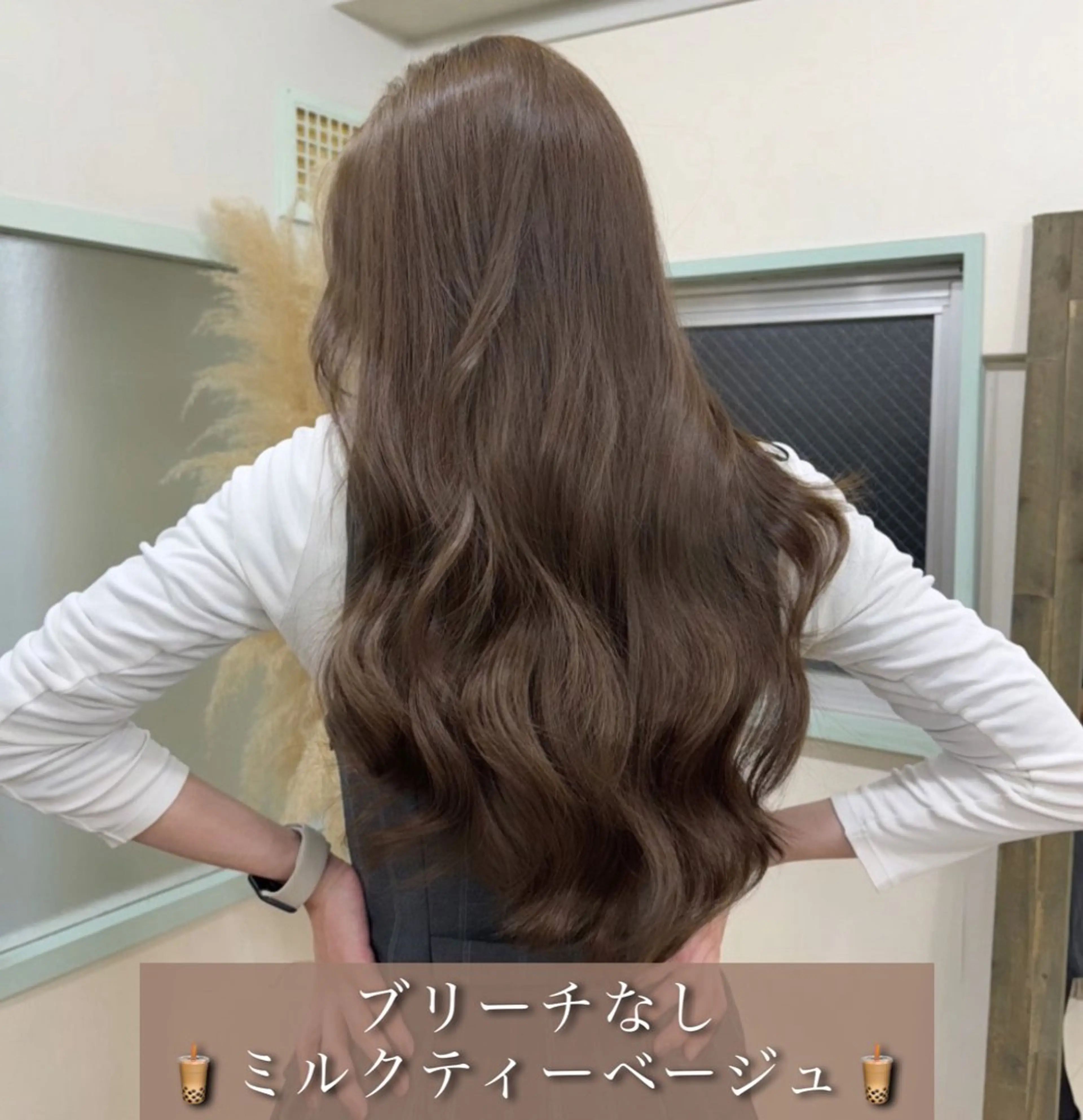 ロング カラー ブリーチ ダブルカラー ブリーチなしカラー 縮毛矯正 ヘアカラー トリートメント 透明感カラー×小 顔レイヤー♡ヒデさんのヘアスタイル