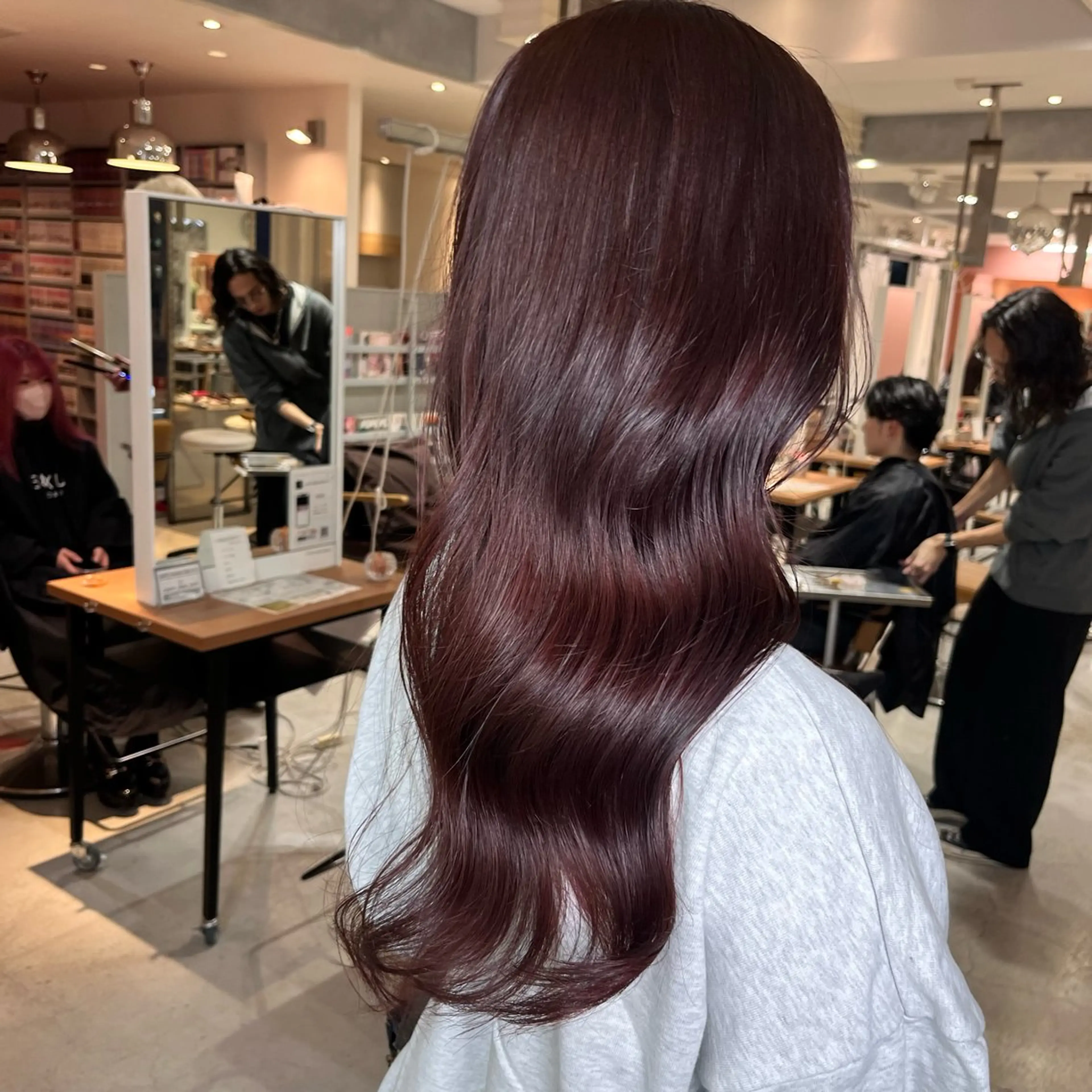 セミロング カラー ベージュカラー ブリーチ ケアブリーチ デザインカラー ダブルカラー トリートメント nameless髪質 改善ブリーチ心斎橋のヘアスタイル