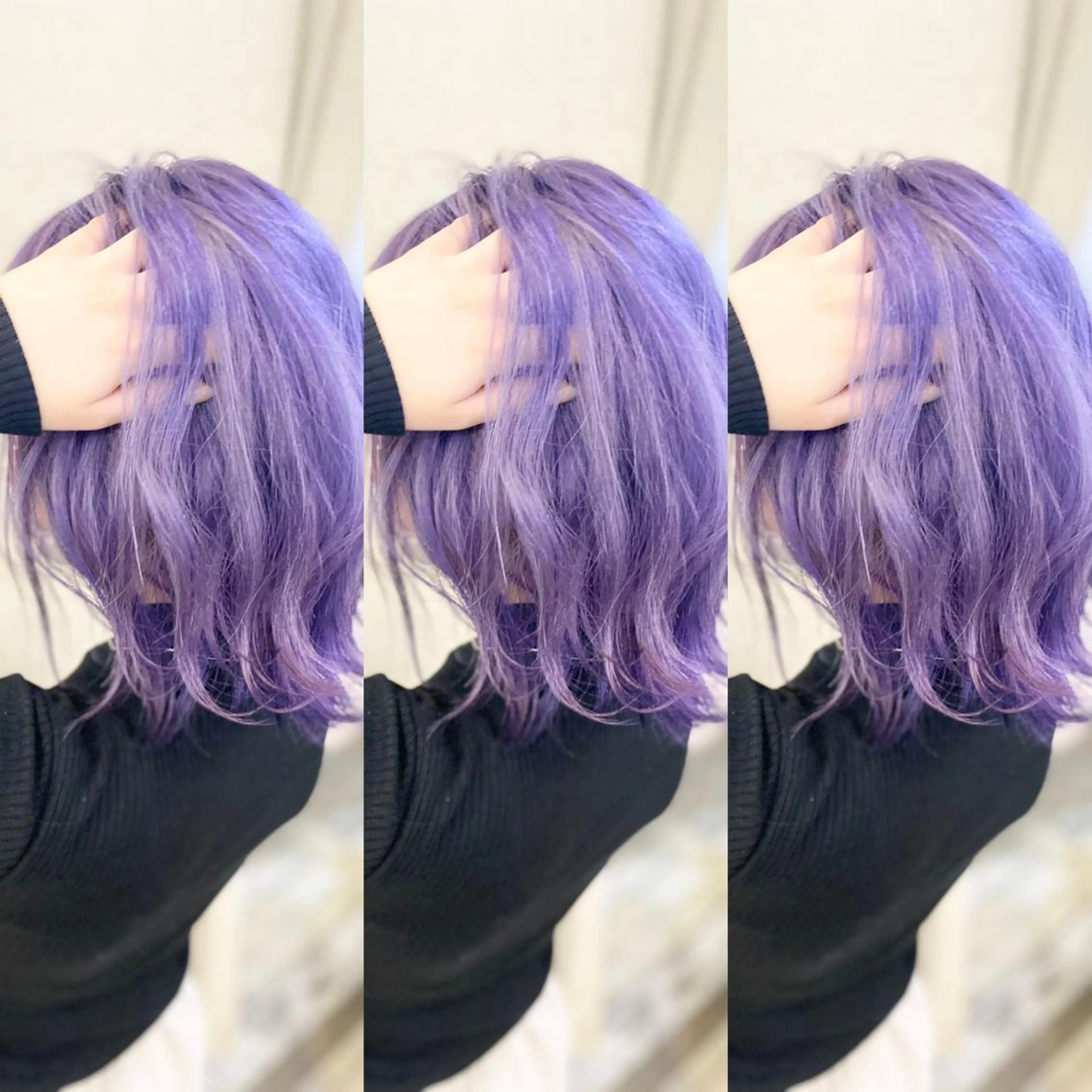 ミディアム カラー ラベンダーカラー 樋口健人/ハイライト /白髪ぼかし/艶髪のヘアスタイル