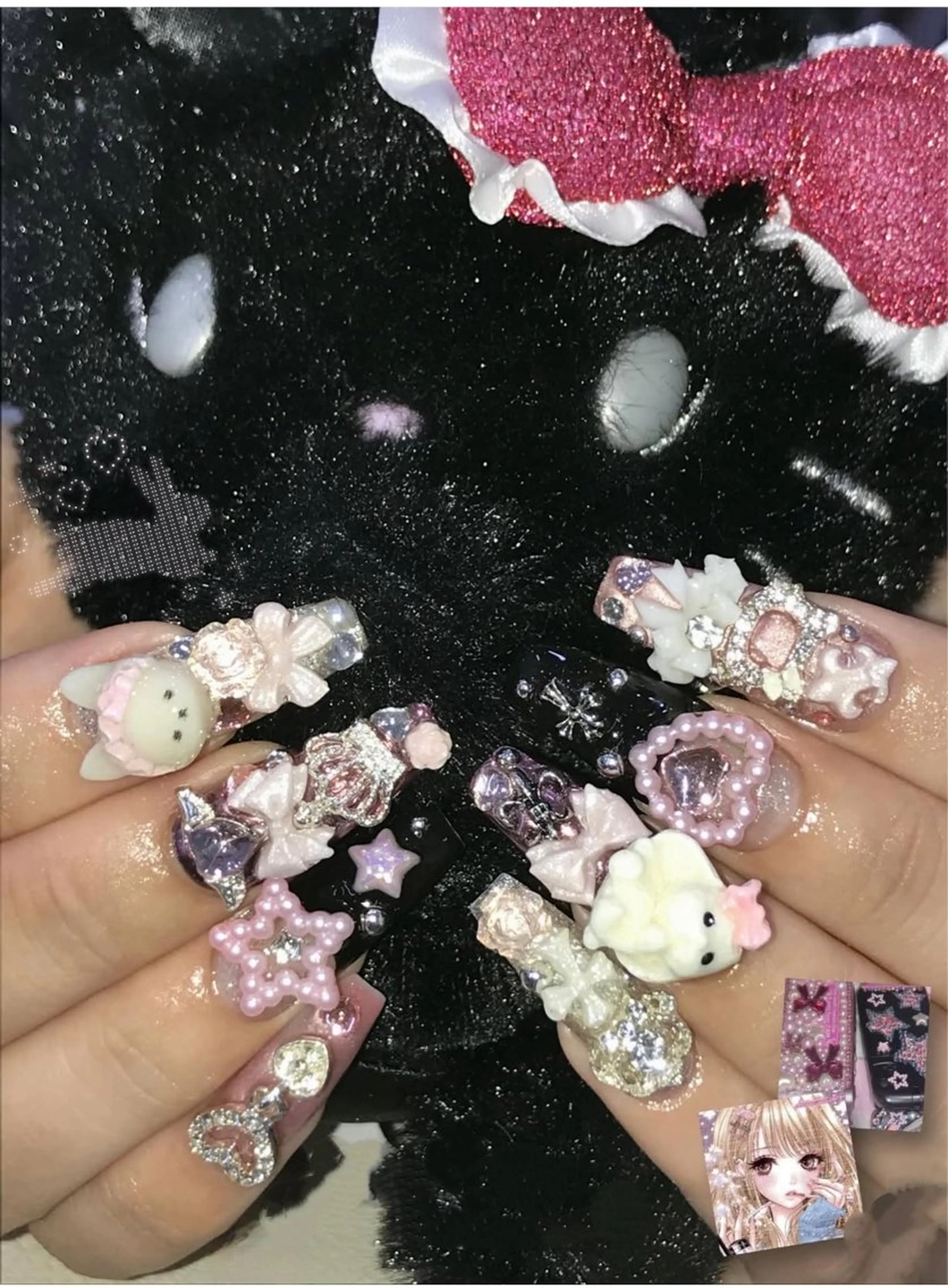 ネイル チークネイル 長さ出し フレンチネイル グラデーション マグネットネイル Mew_Sanie所属・Sanie Salonのネイルデザイン