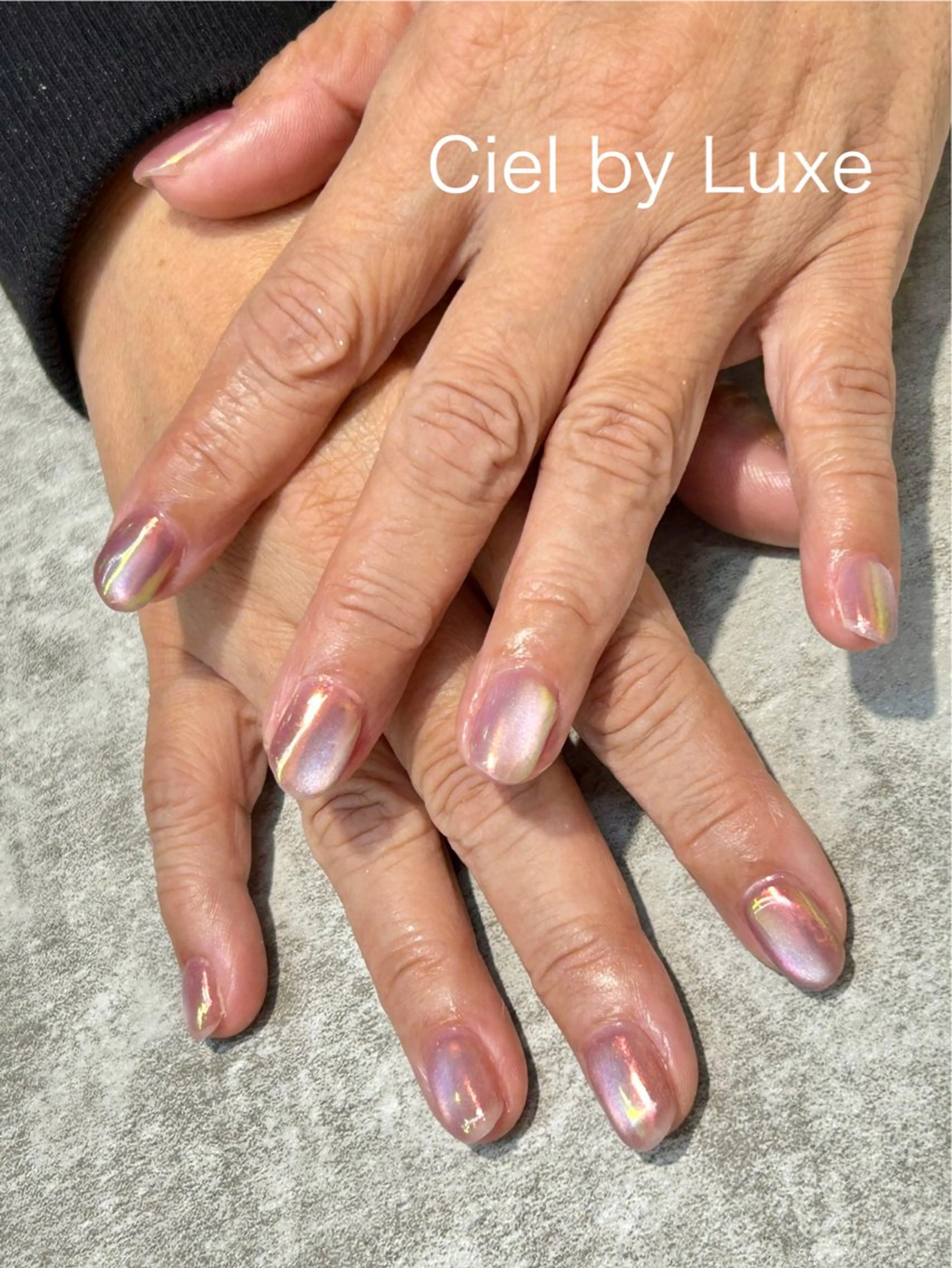 ネイル オーロラネイル CielbyLuxe manamiのネイルデザイン