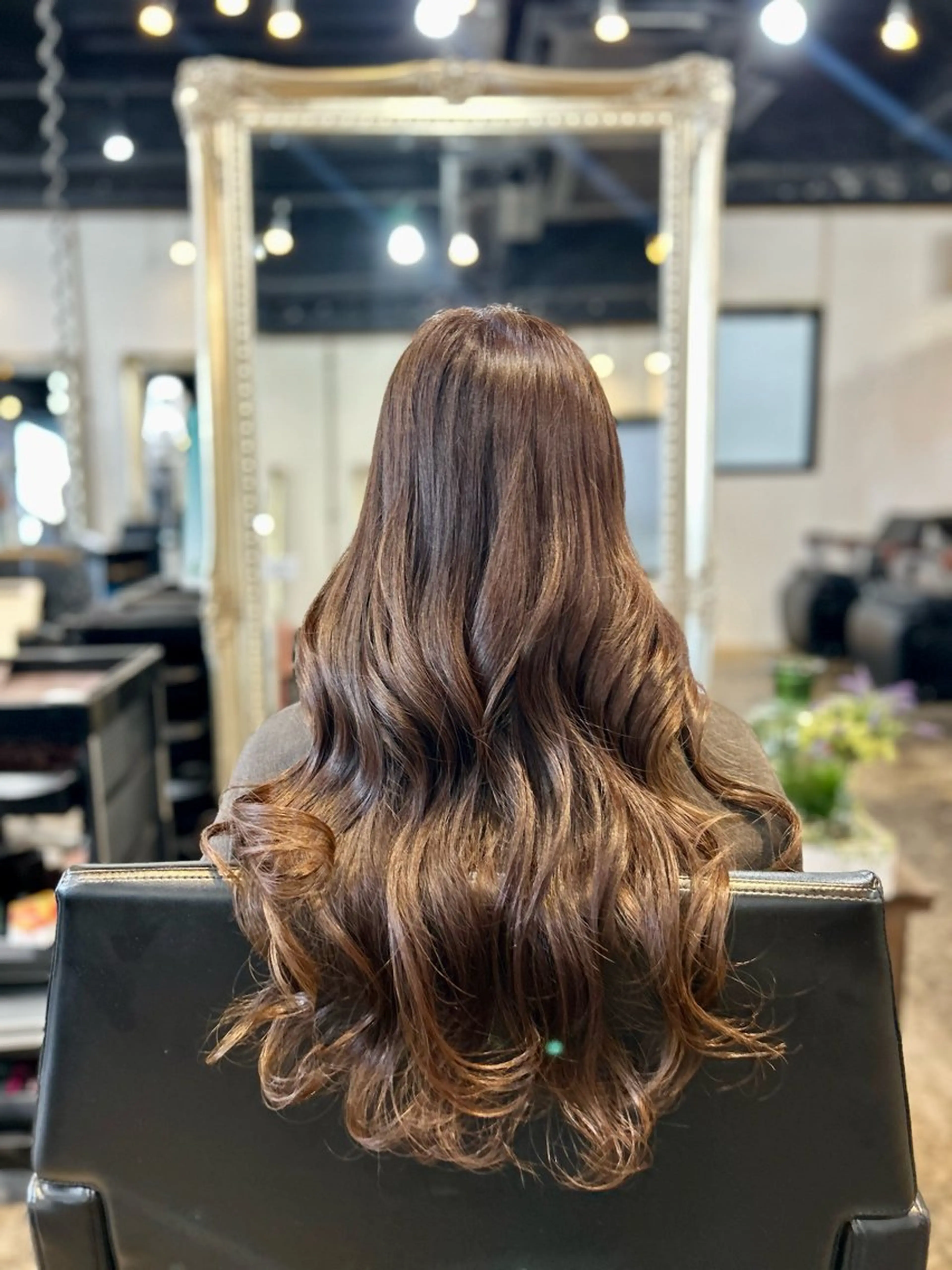 ロング アッシュ アッシュブラウン ヘアカラー トリートメント Julia🖤 縮毛矯正🌬️🩵のヘアスタイル