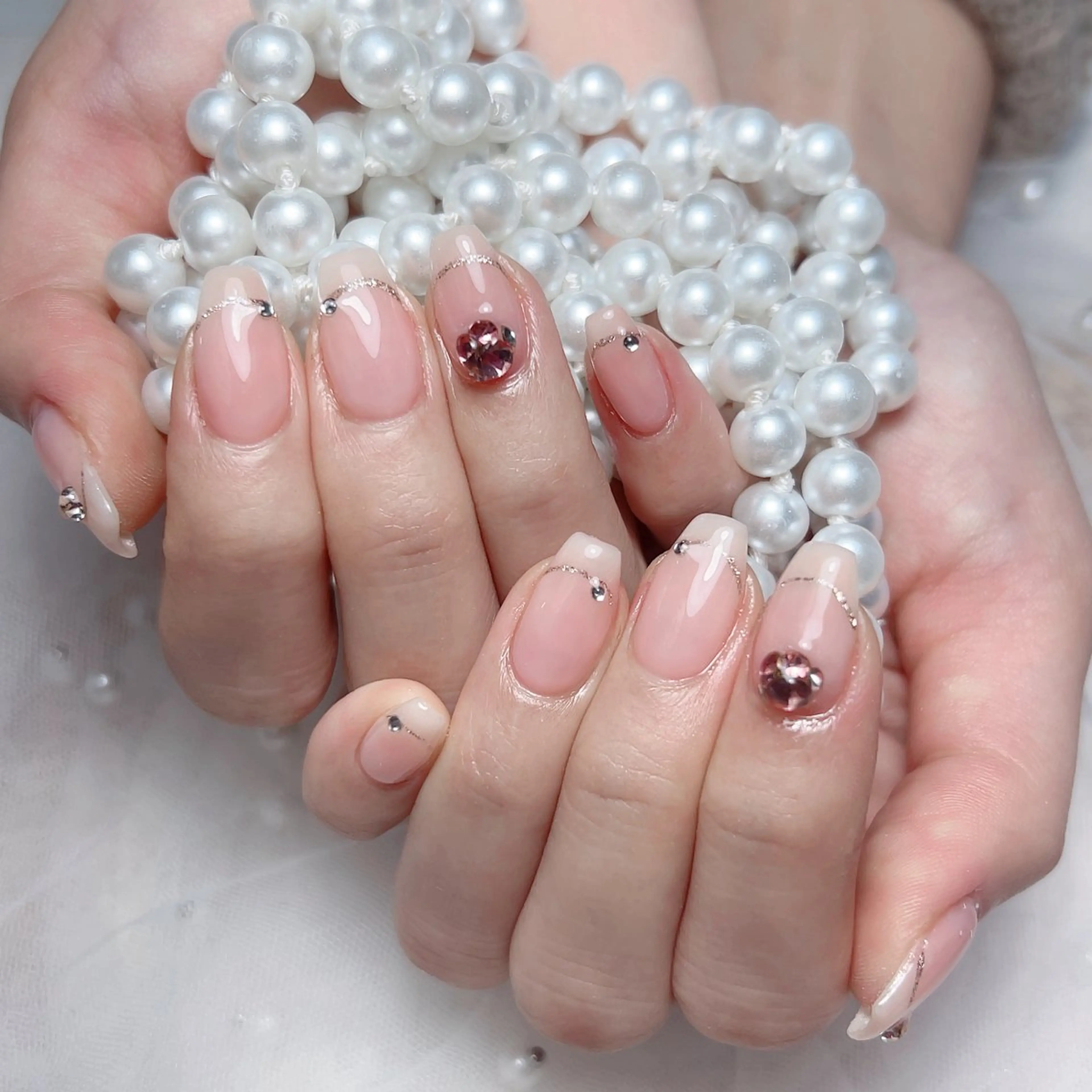 ネイル ハンドネイル M🌷nail 長さだし専門店のネイルデザイン