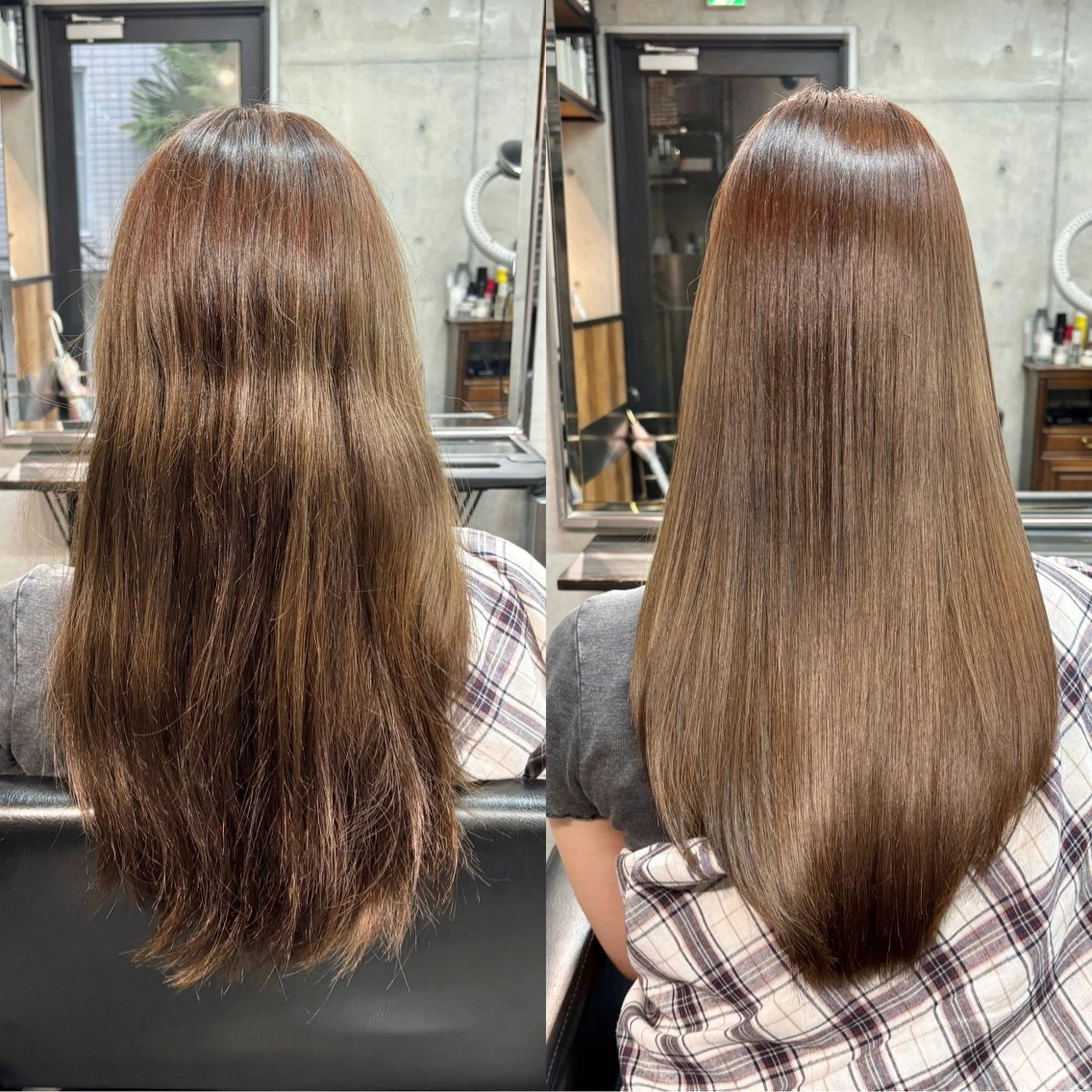 セミロング カラー パーマ ブリーチ 縮毛矯正 カット 縮毛矯正 トリートメント ショートボブ髪質改善 縮毛矯正のプロ山道潤のヘアスタイル