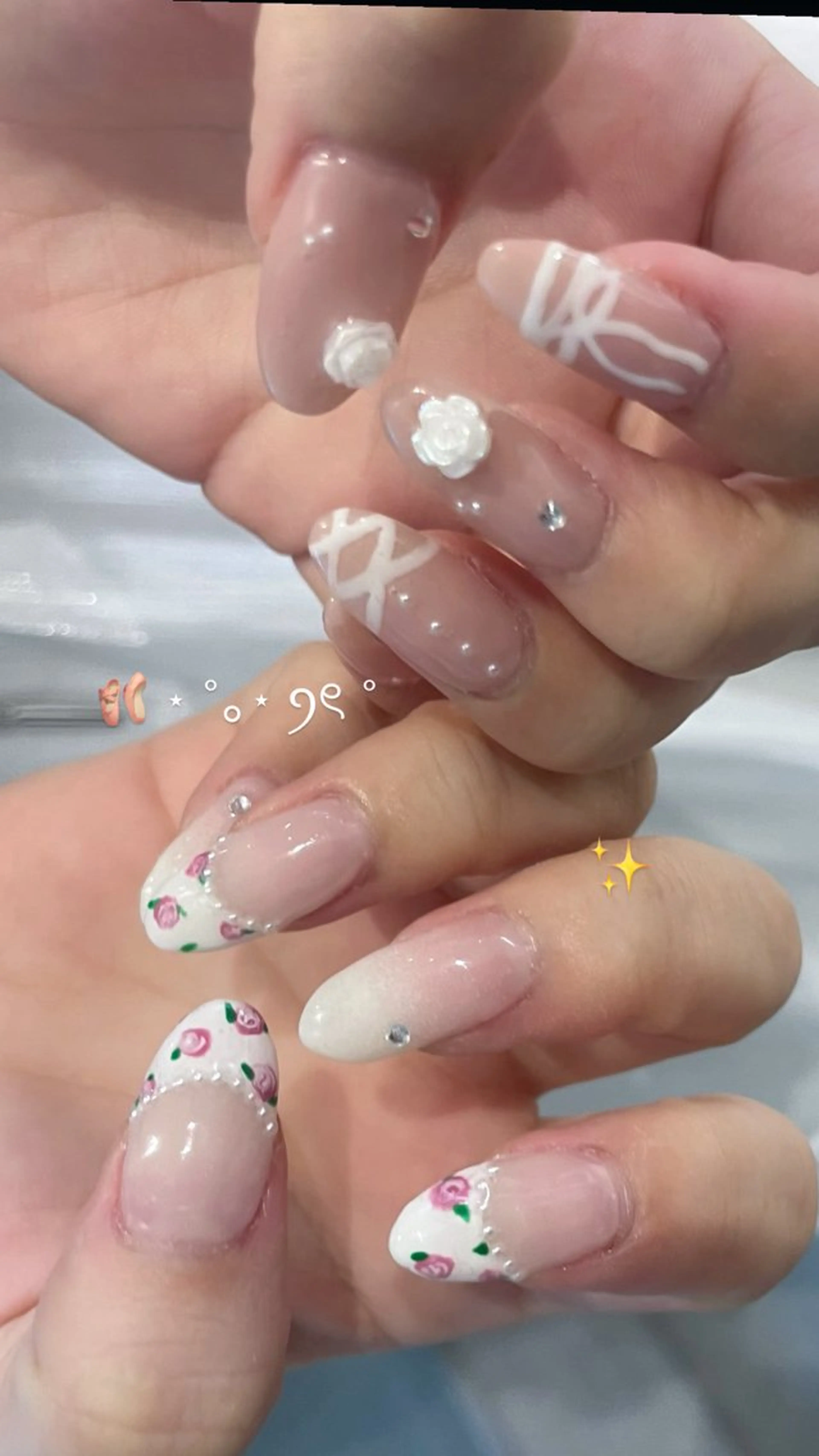 ネイル ハンドネイル ハンドケア 透明感ベージュ レイヤー/senaのヘアスタイル