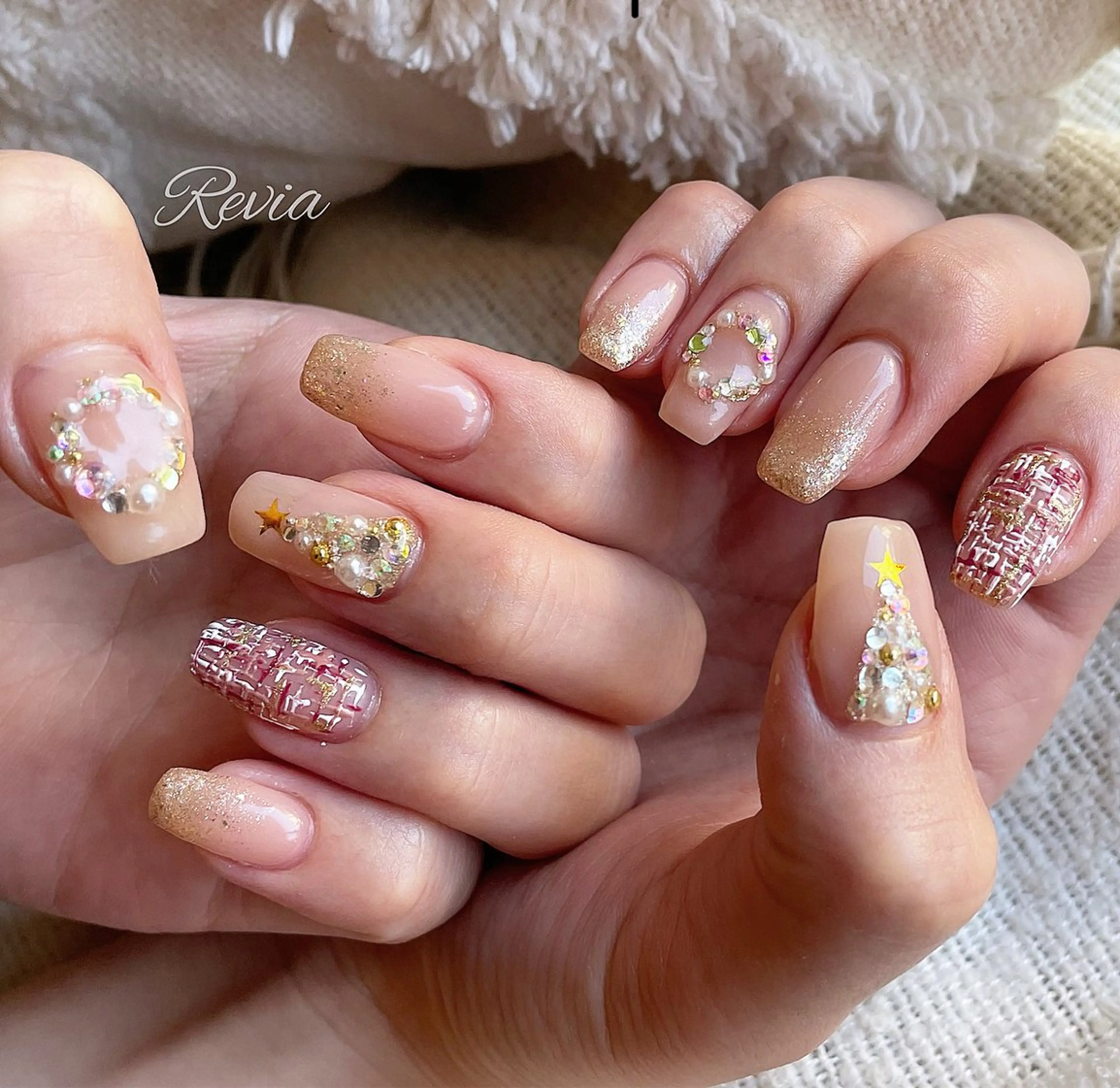 ネイル ハンドネイル revia所属・ERI Nailistのネイルデザイン