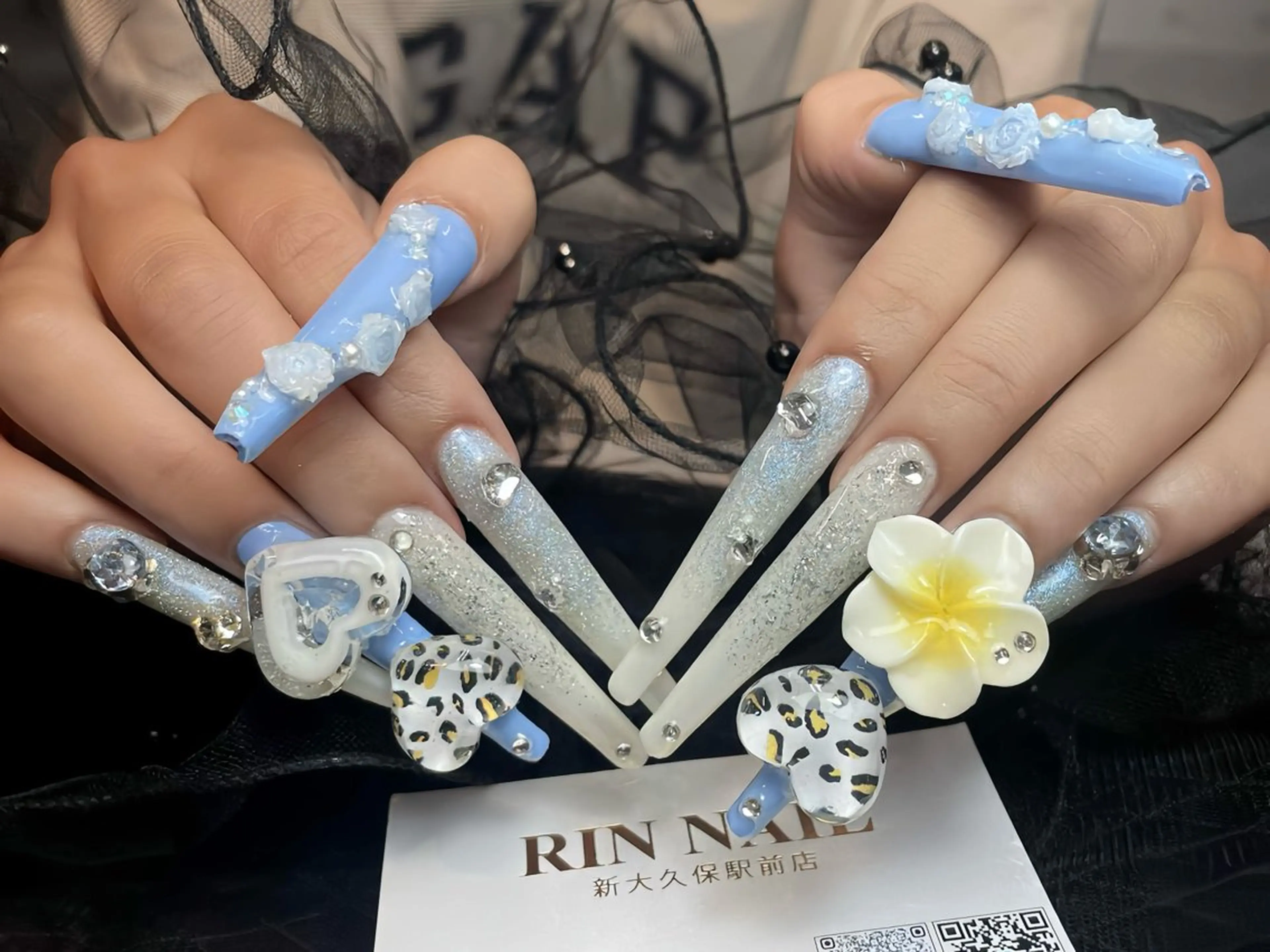 ネイル アートネイル フレンチネイル ジェルネイル 韓国ネイル ミラーネイル ハンドネイル Rin Nail 新大久保店のネイルデザイン